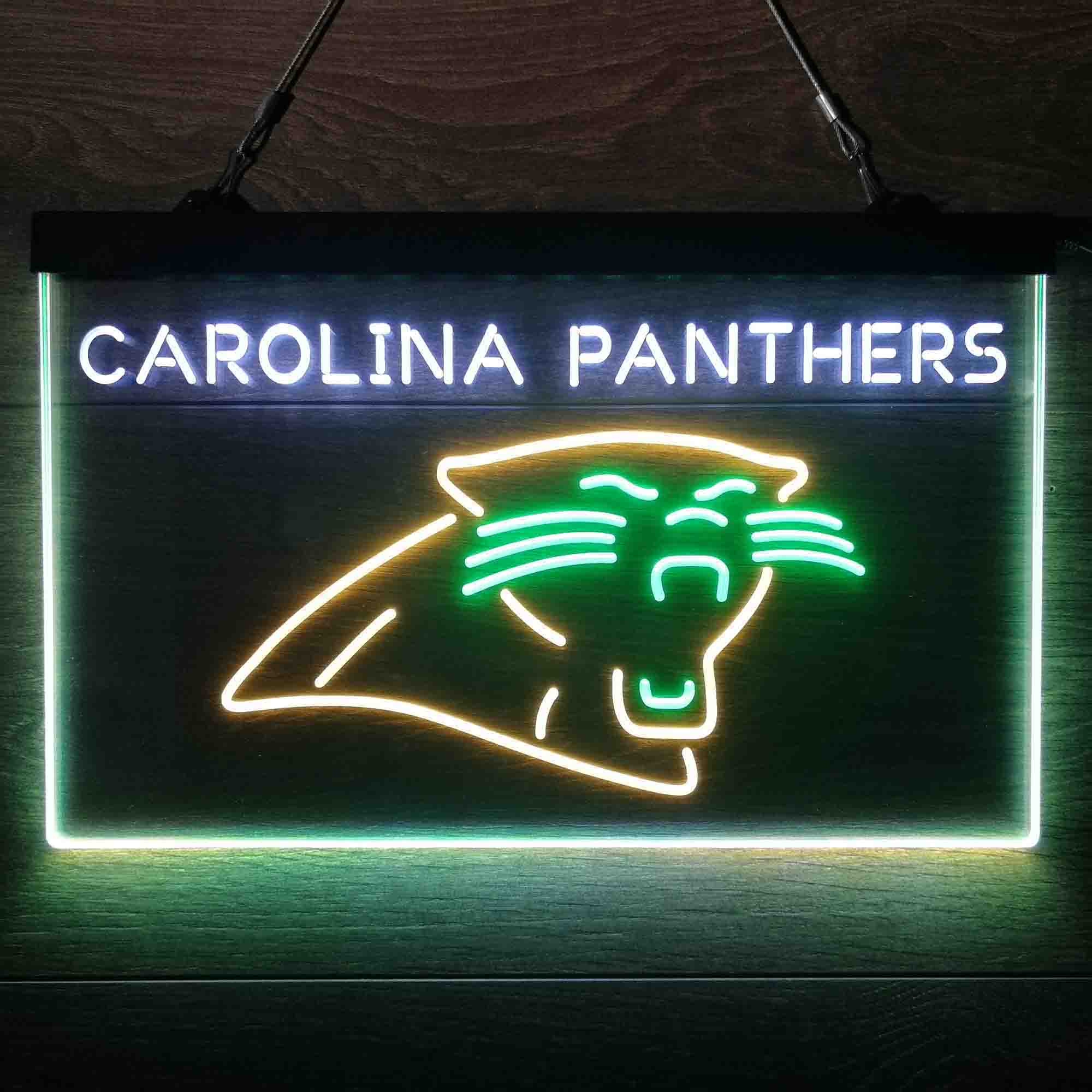 Carolina Panthers  Neon 3-Color LED Sign