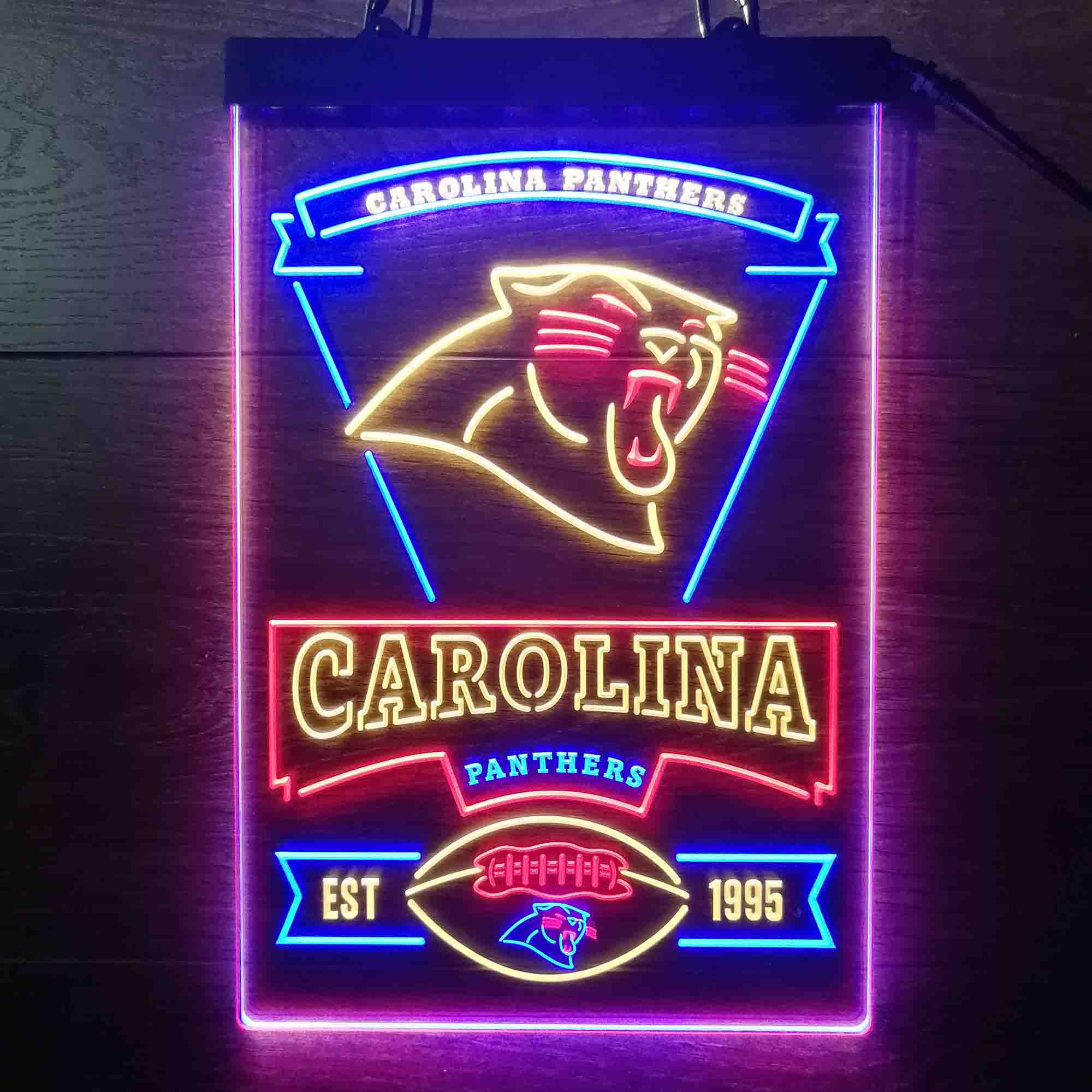 Carolina Panthers Neon LED Sign 3 Colors - Image 2
