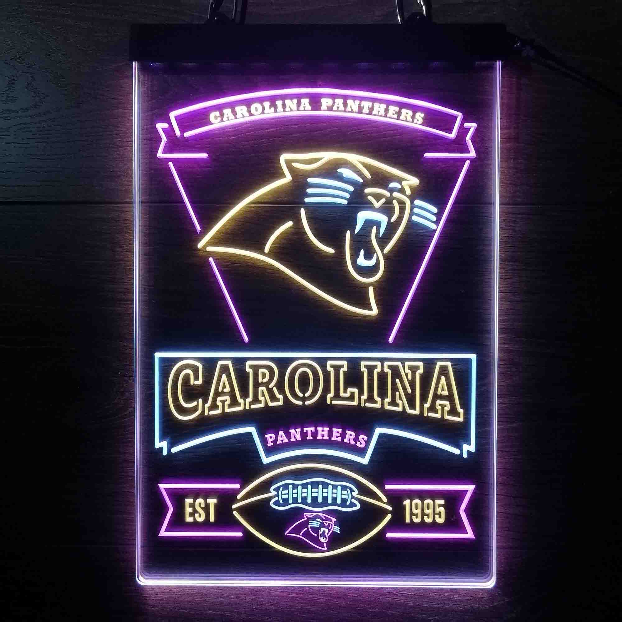 Carolina Panthers Neon LED Sign 3 Colors - Image 4