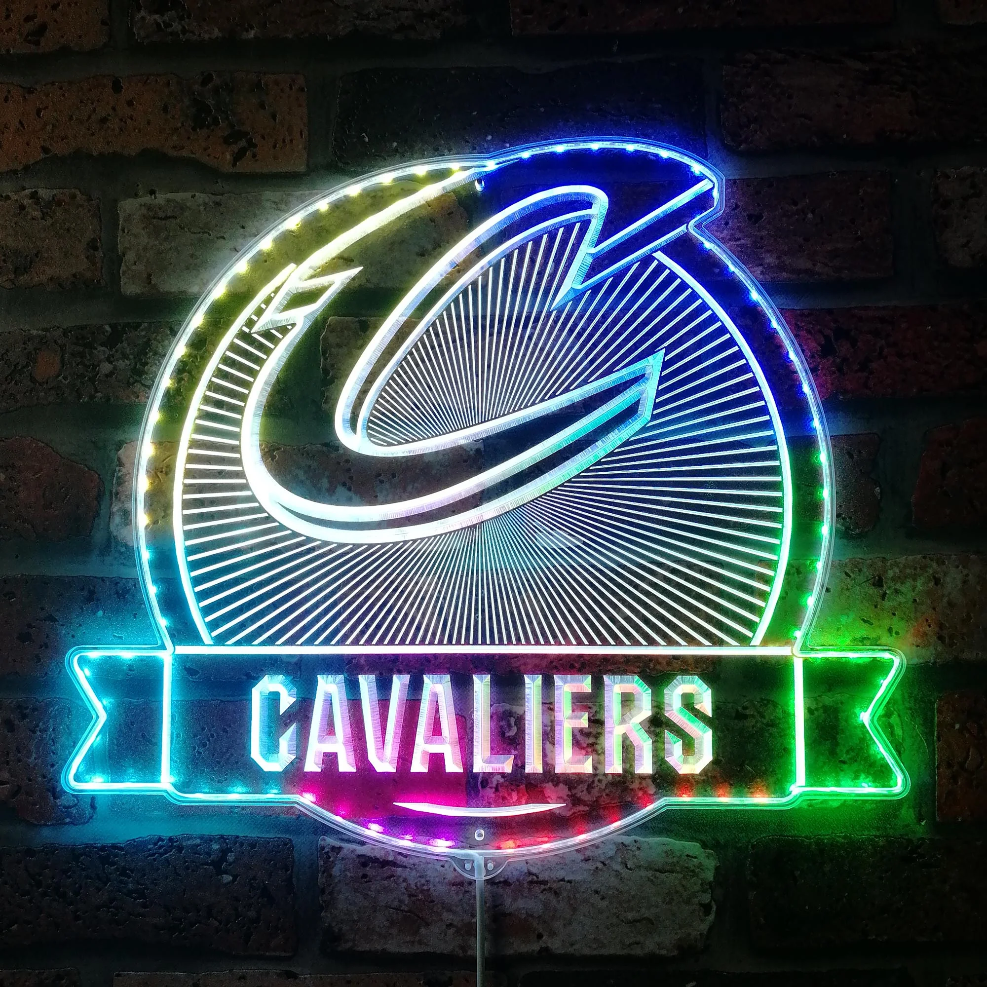 Cleveland Cavaliers Neon LED Sign with Dynamic RGB Colors