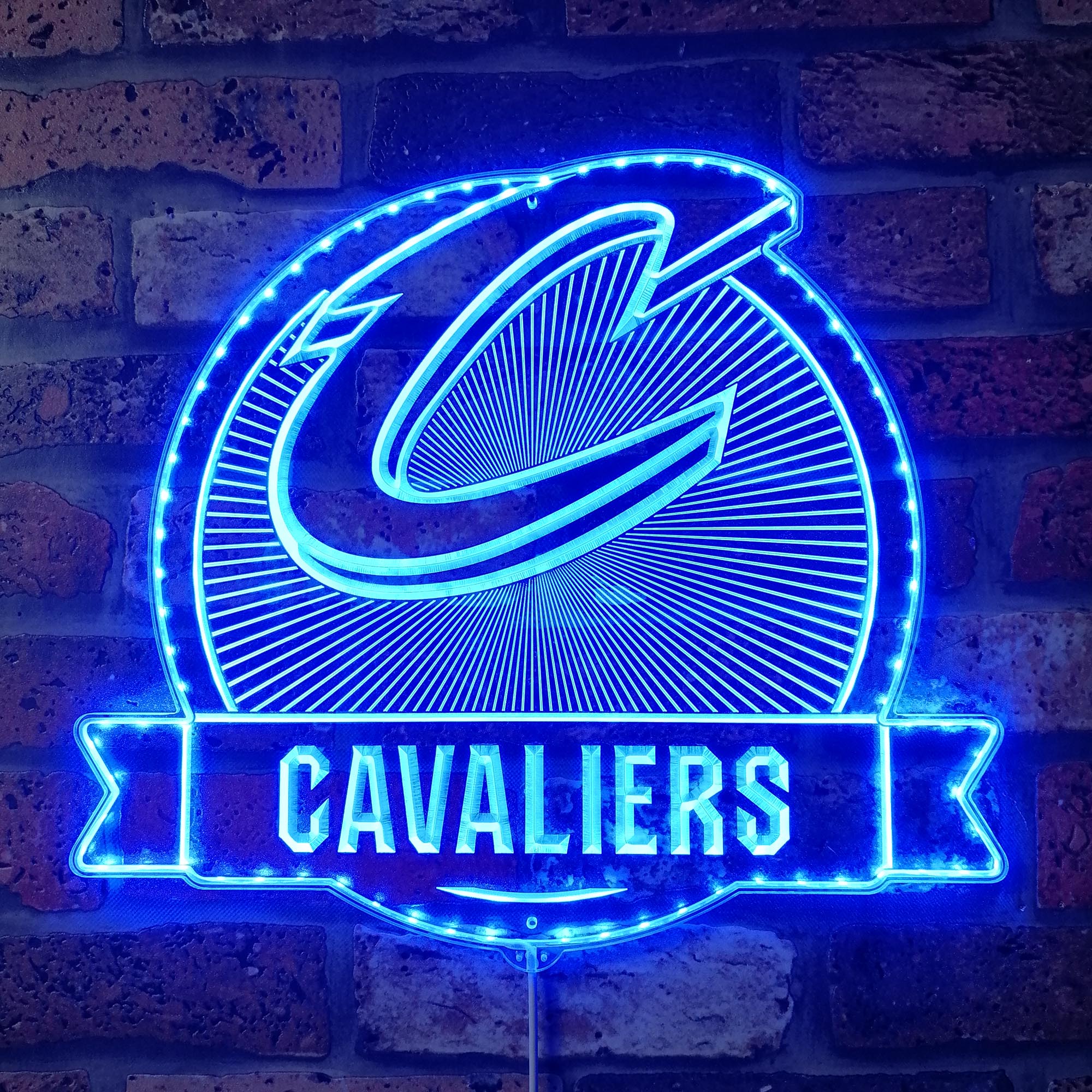 Cleveland Cavaliers Neon LED Sign with Dynamic RGB Colors - Image 4