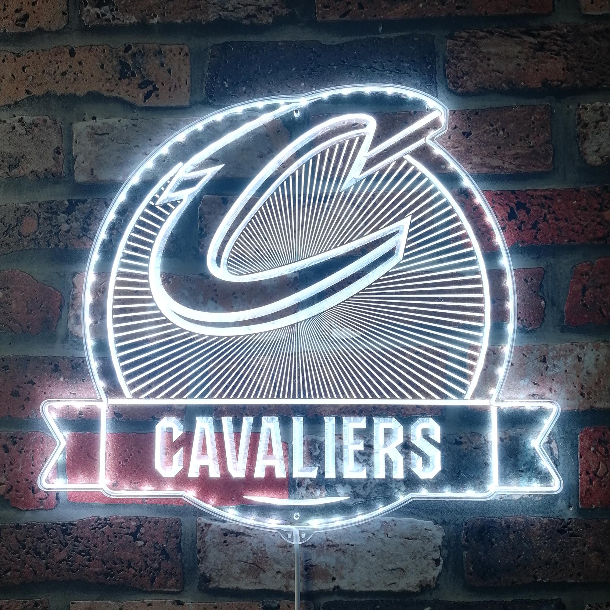 Cleveland Cavaliers Neon LED Sign with Dynamic RGB Colors - Image 5