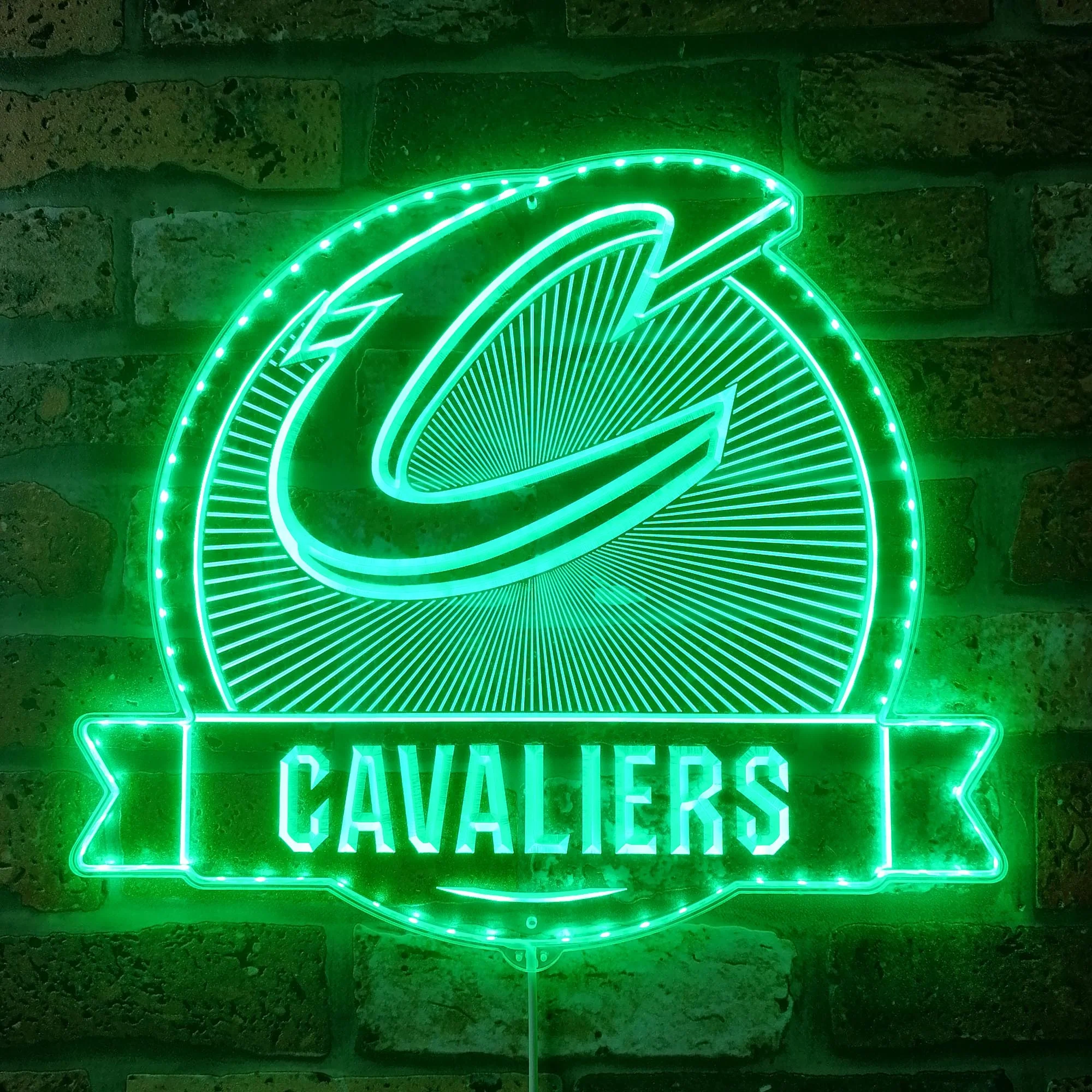 Cleveland Cavaliers Neon LED Sign with Dynamic RGB Colors - Image 6