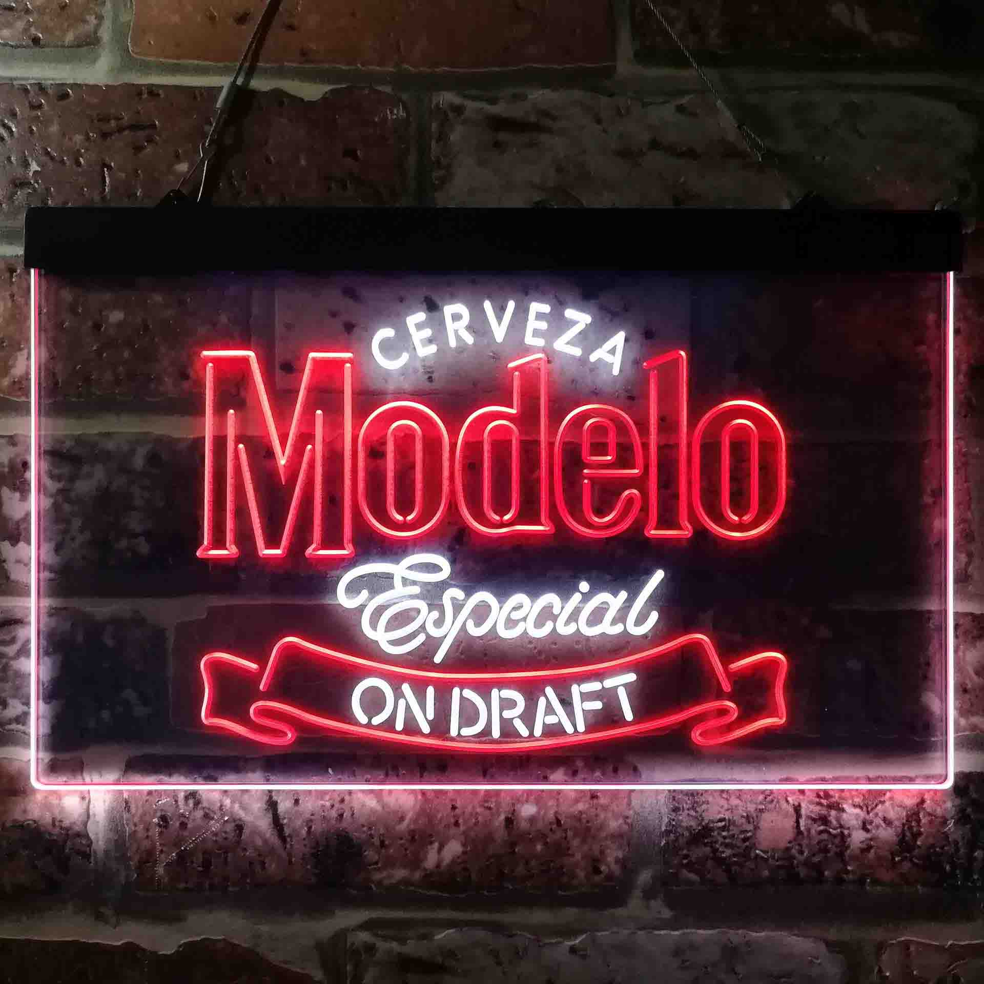 Cerveza Modelo Especial Draft Home Bar Neon Light LED Sign - Image 13