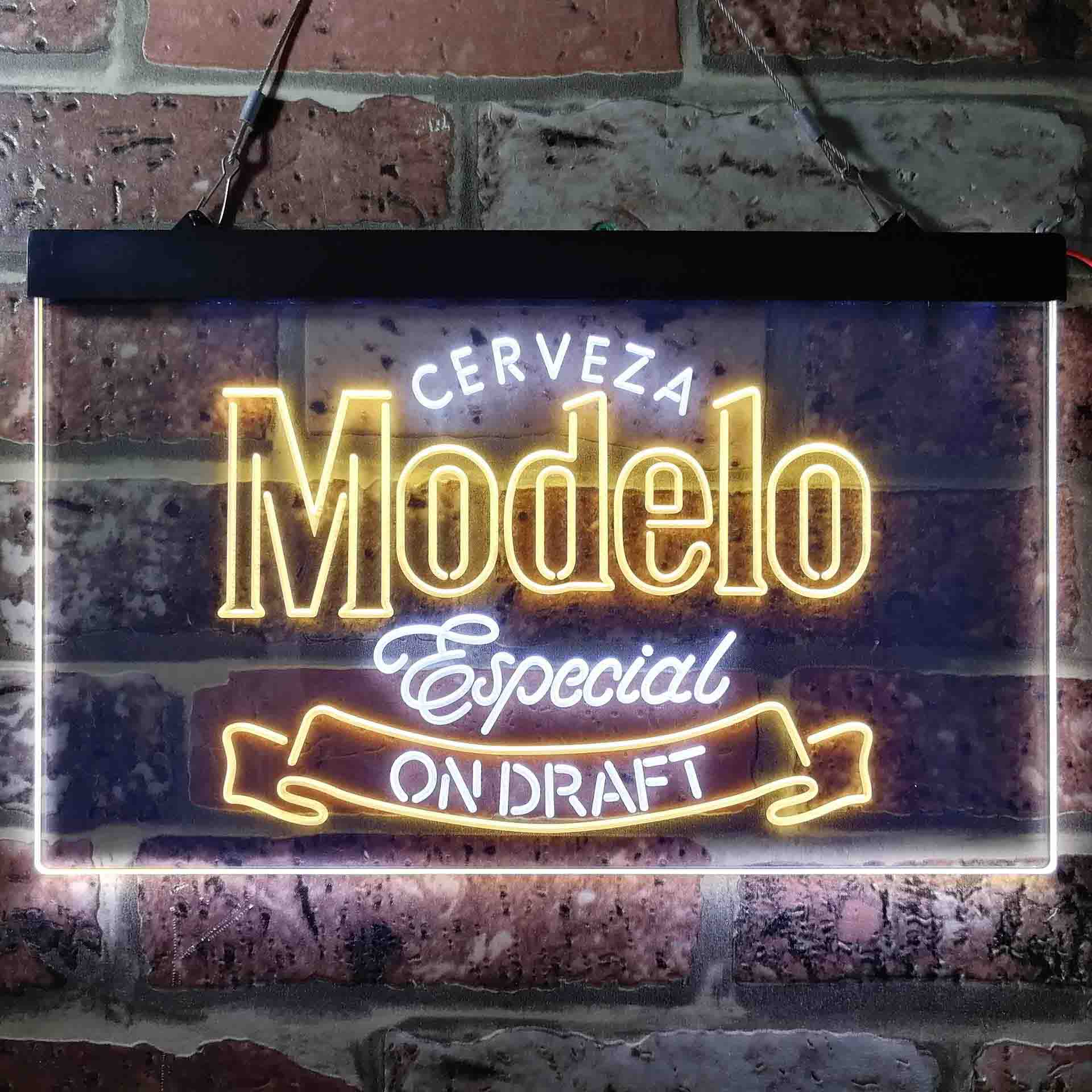 Cerveza Modelo Especial Draft Home Bar Neon Light LED Sign - Image 9