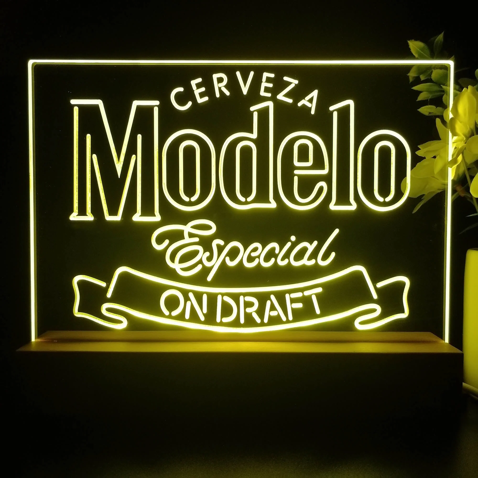 Cerveza Modelo Especial Draft Neon Sign Pub Bar Lamp - Image 3