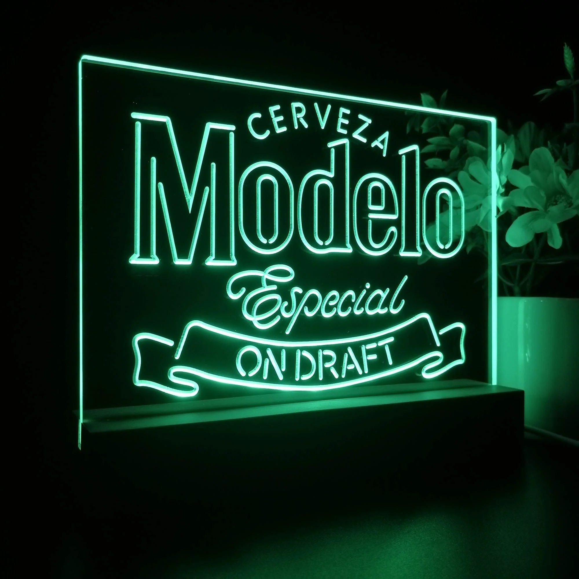 Cerveza Modelo Especial Draft Neon Sign Pub Bar Lamp - Image 6