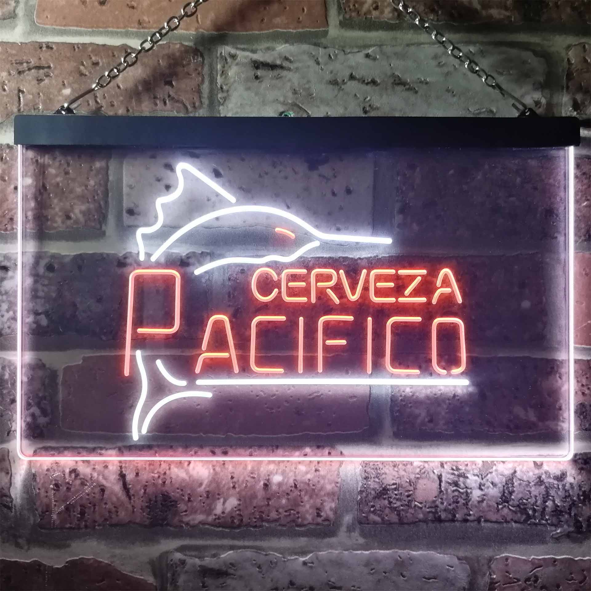 Cerveza Pacifico Large Marlin Home Bar Neon Light LED Sign - Image 10