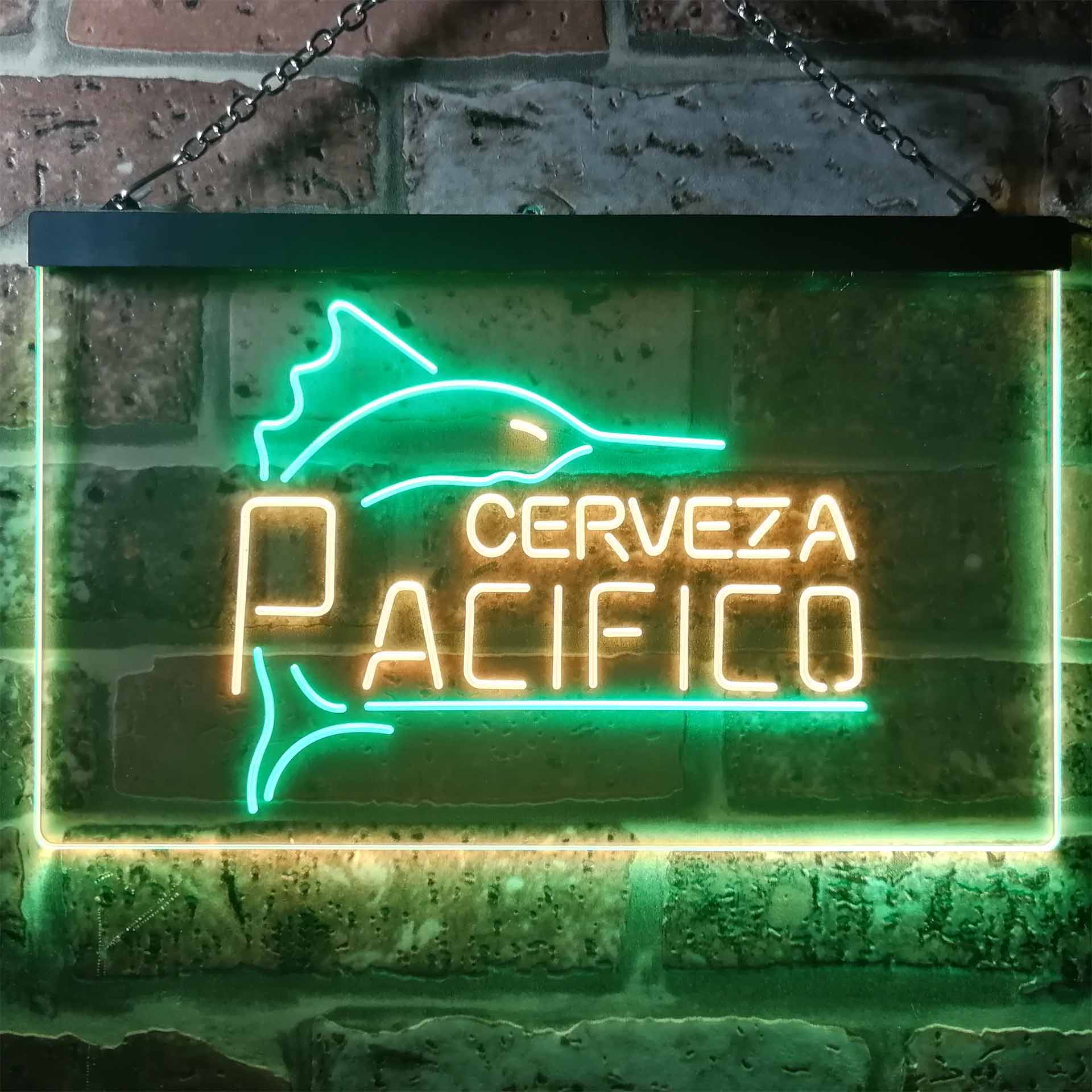 Cerveza Pacifico Large Marlin Home Bar Neon Light LED Sign - Image 8