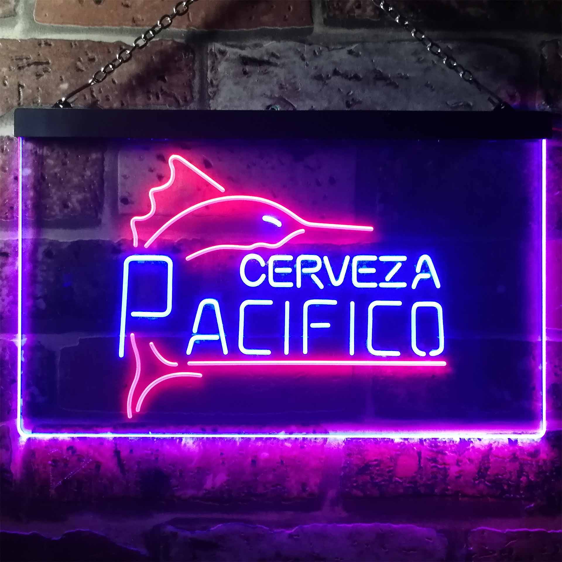 Cerveza Pacifico Large Marlin Home Bar Neon Light LED Sign - Image 9