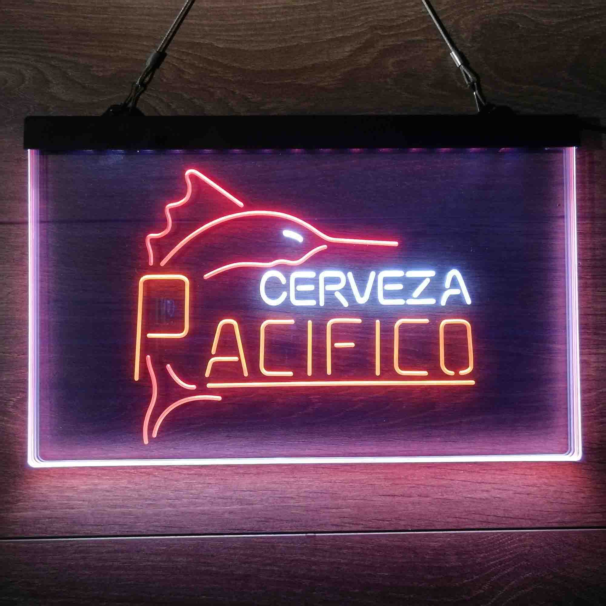 Cerveza Pacifico Large Marlin Neon 3-Color LED Sign - Image 10