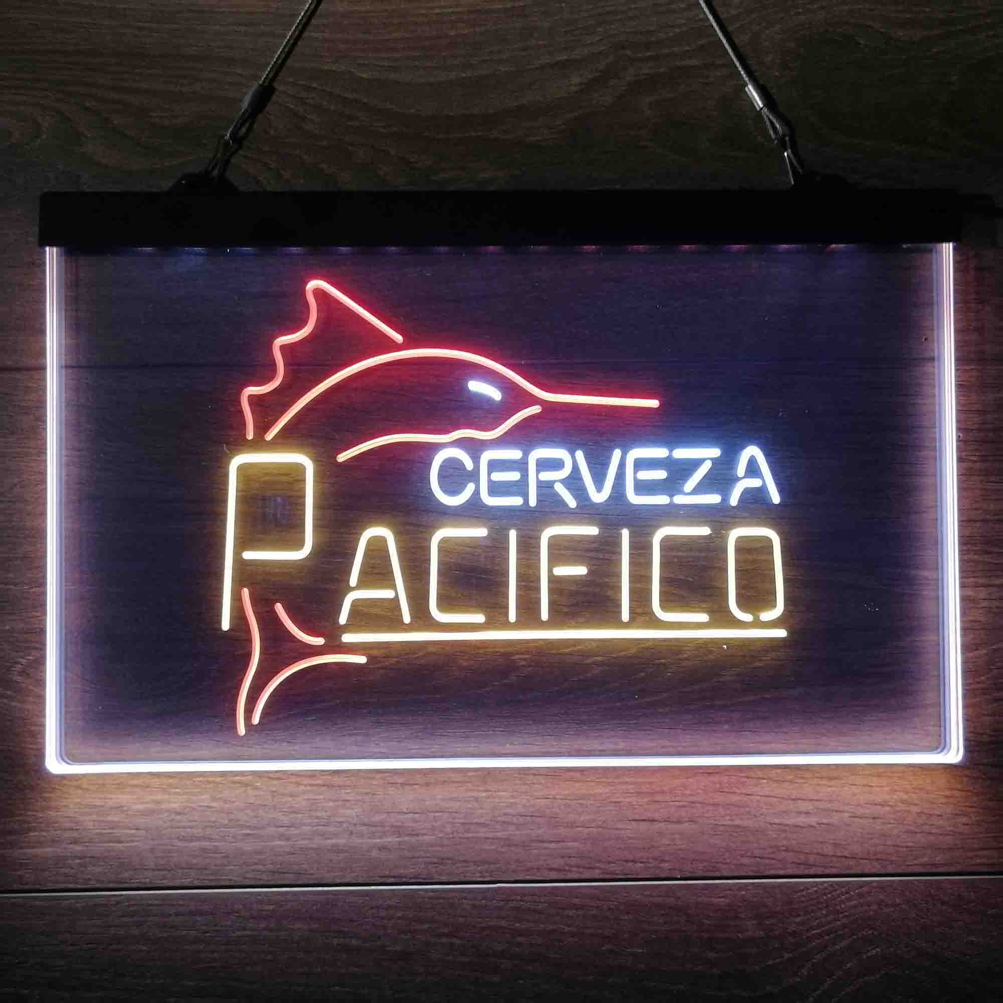 Cerveza Pacifico Large Marlin Neon 3-Color LED Sign - Image 4