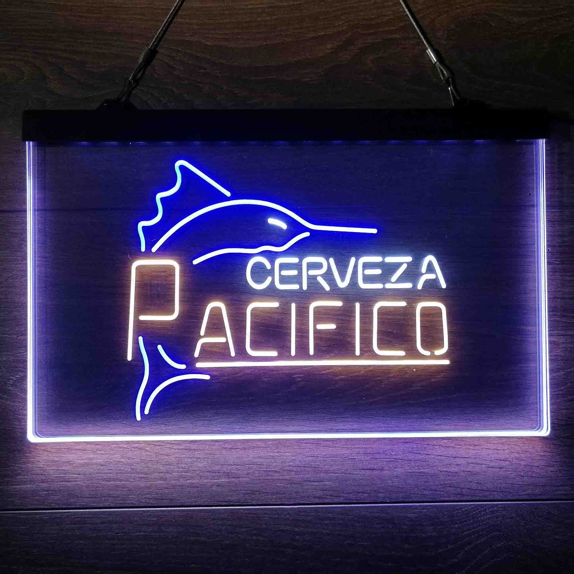 Cerveza Pacifico Large Marlin Neon 3-Color LED Sign - Image 6