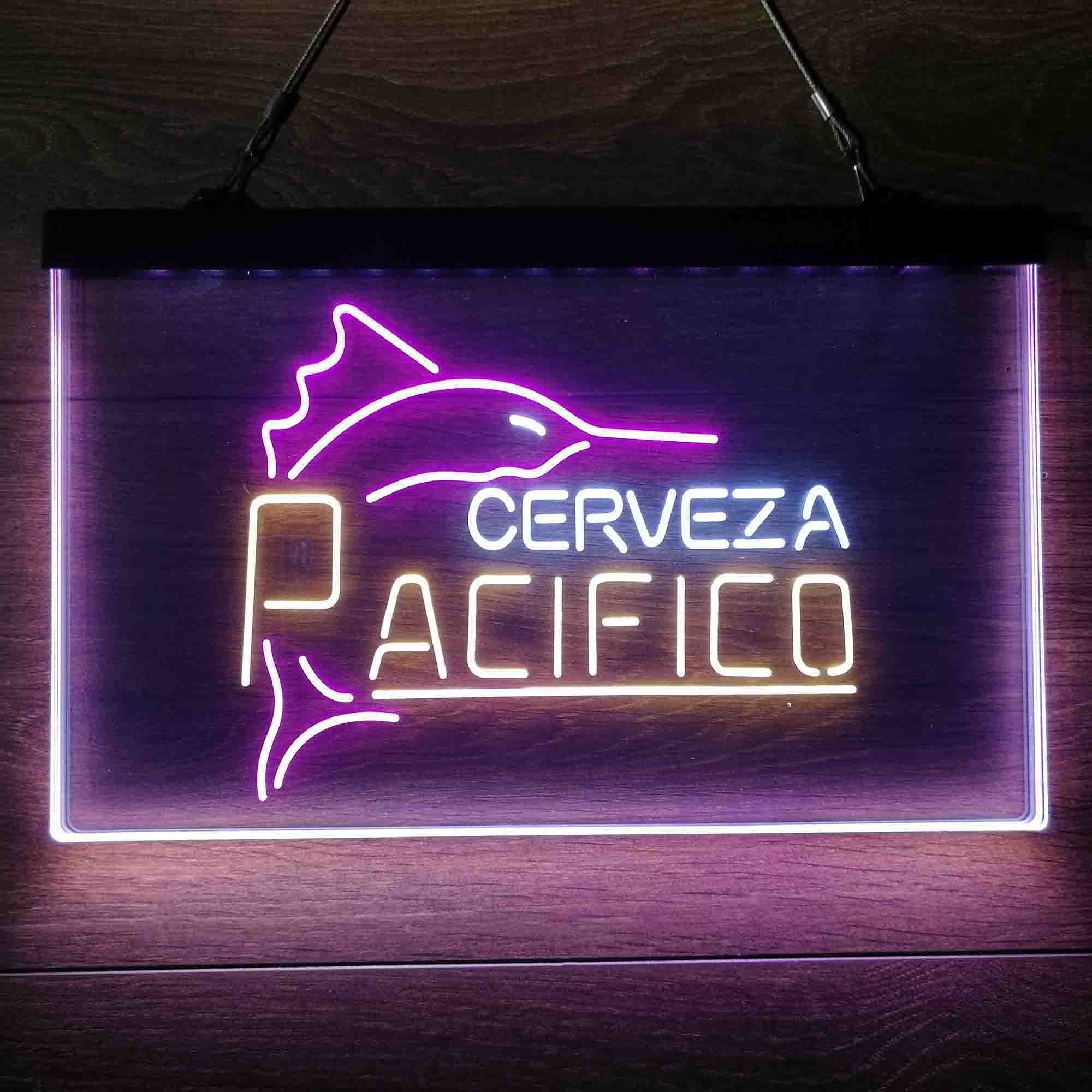 Cerveza Pacifico Large Marlin Neon 3-Color LED Sign - Image 7