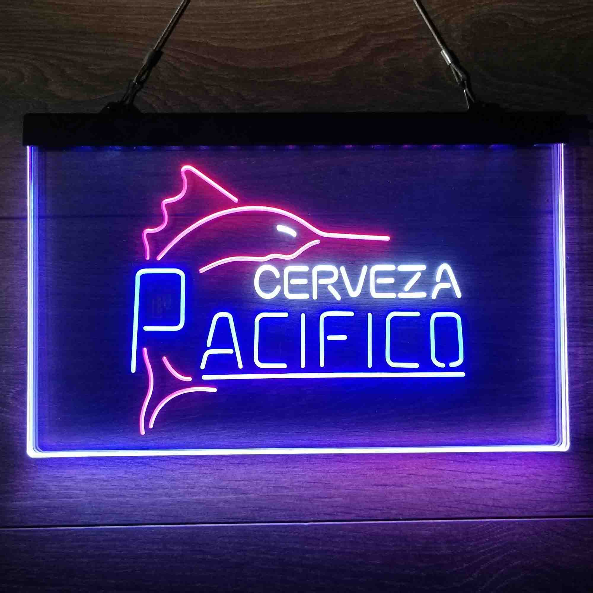 Cerveza Pacifico Large Marlin Neon 3-Color LED Sign - Image 8