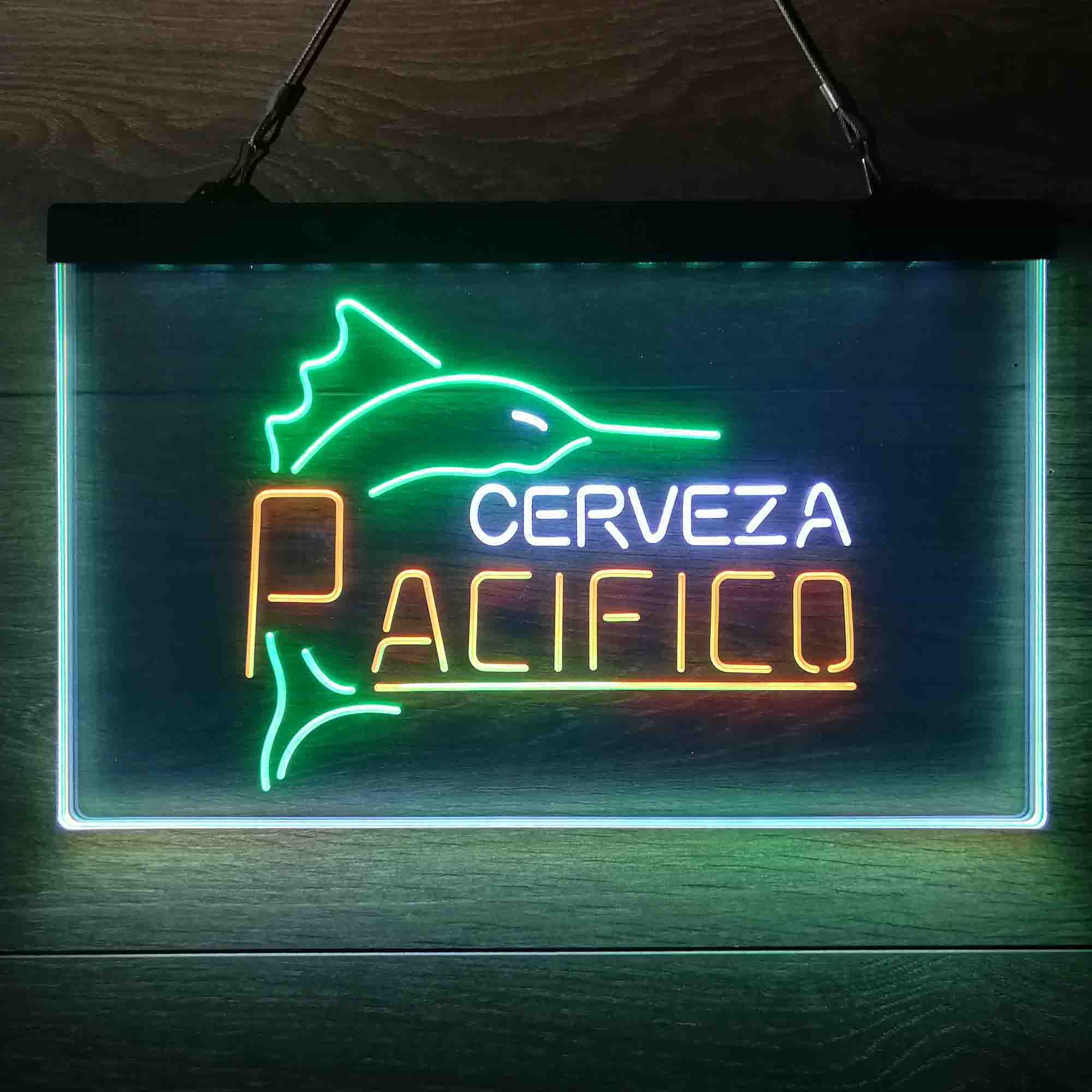 Cerveza Pacifico Large Marlin Neon 3-Color LED Sign - Image 9
