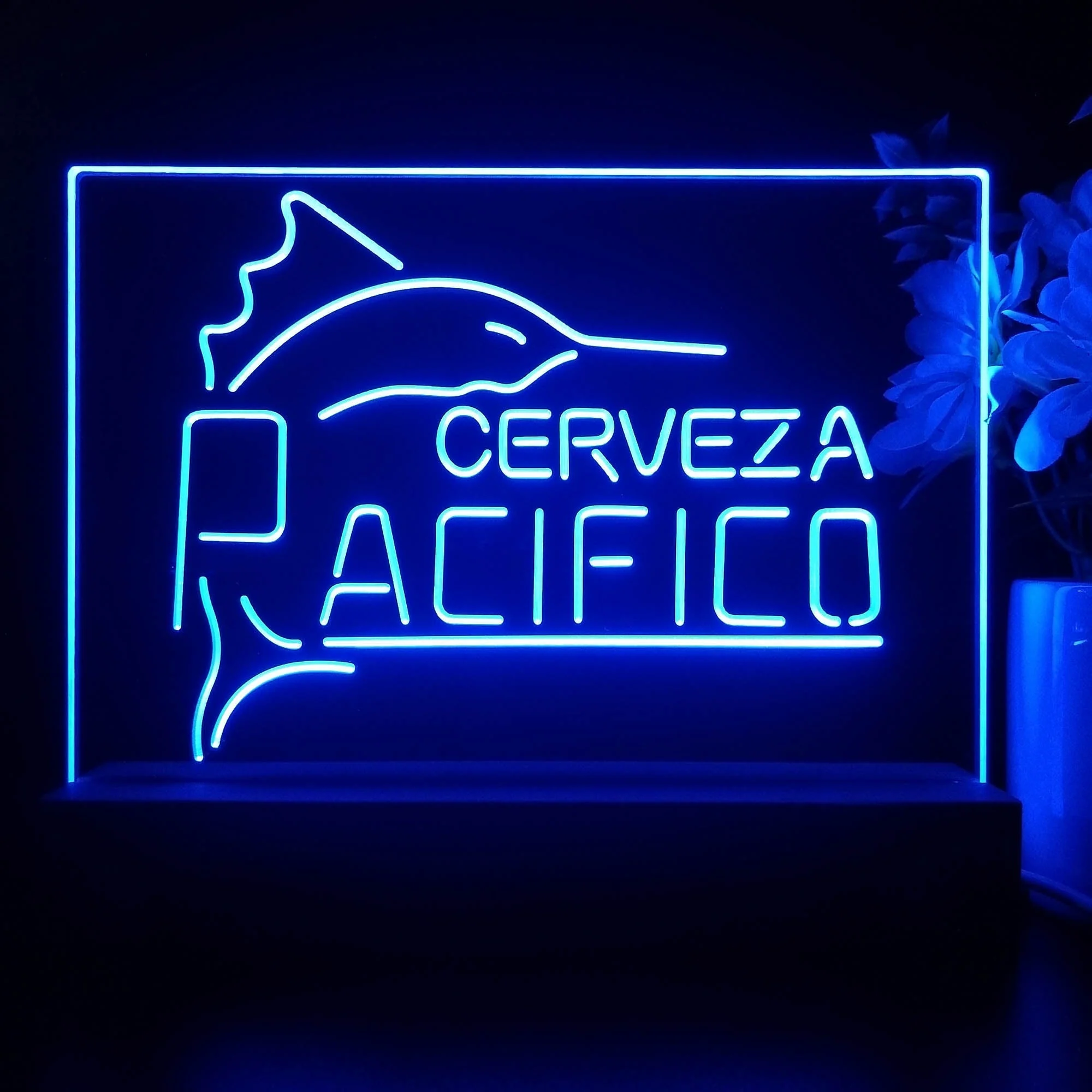 Cerveza Pacifico Large Marlin Neon Sign Pub Bar Lamp - Image 4