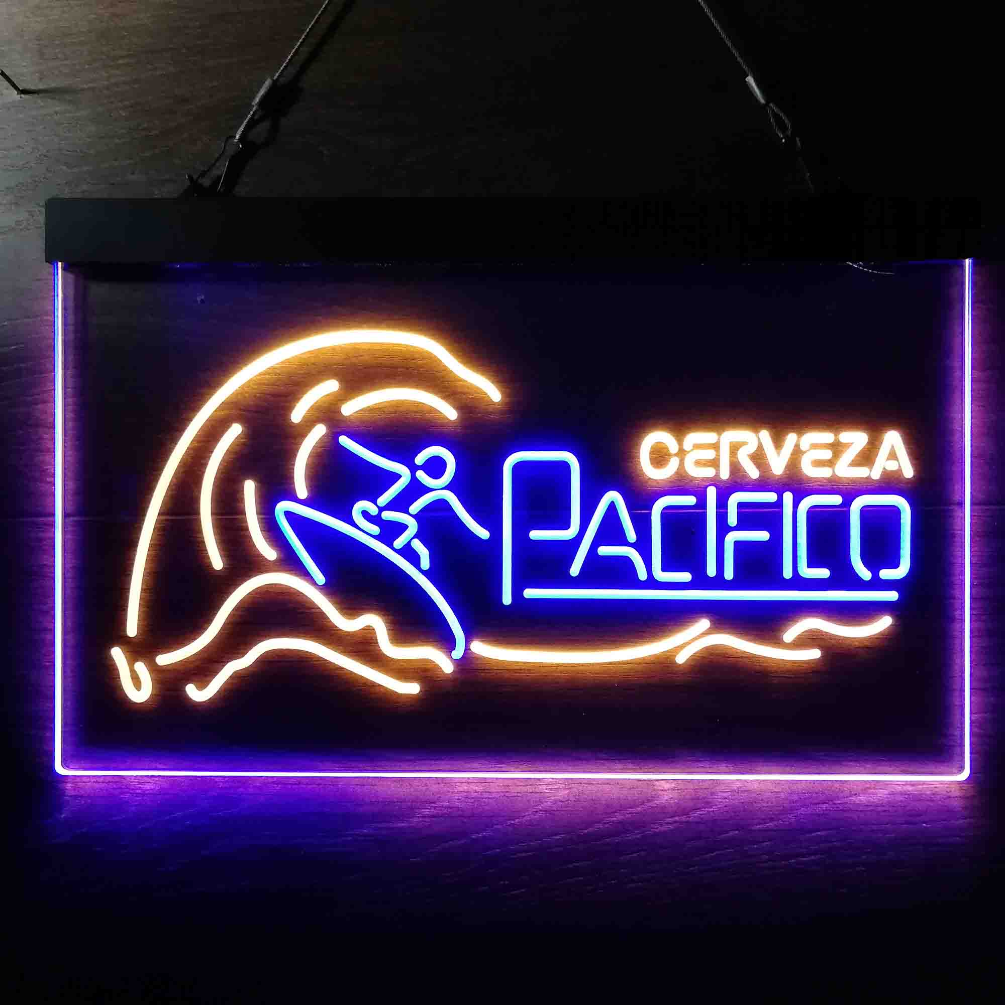 Cerveza Pacifico Wave Surfing Neon-Like LED Sign - Image 10