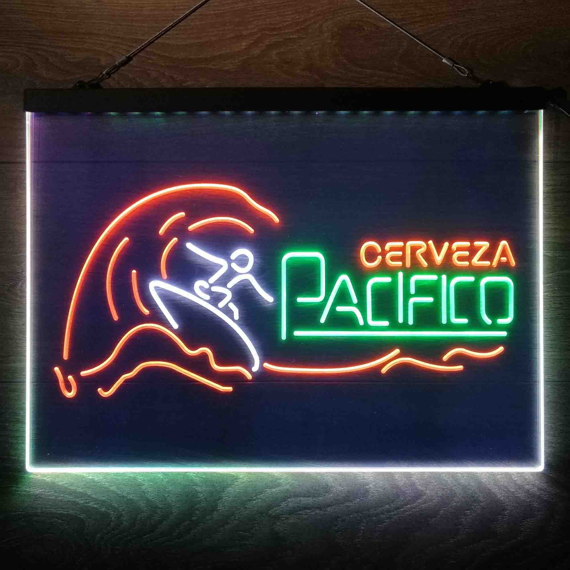 Cerveza Pacifico Wave Surfing Neon-Like LED Sign - Image 23