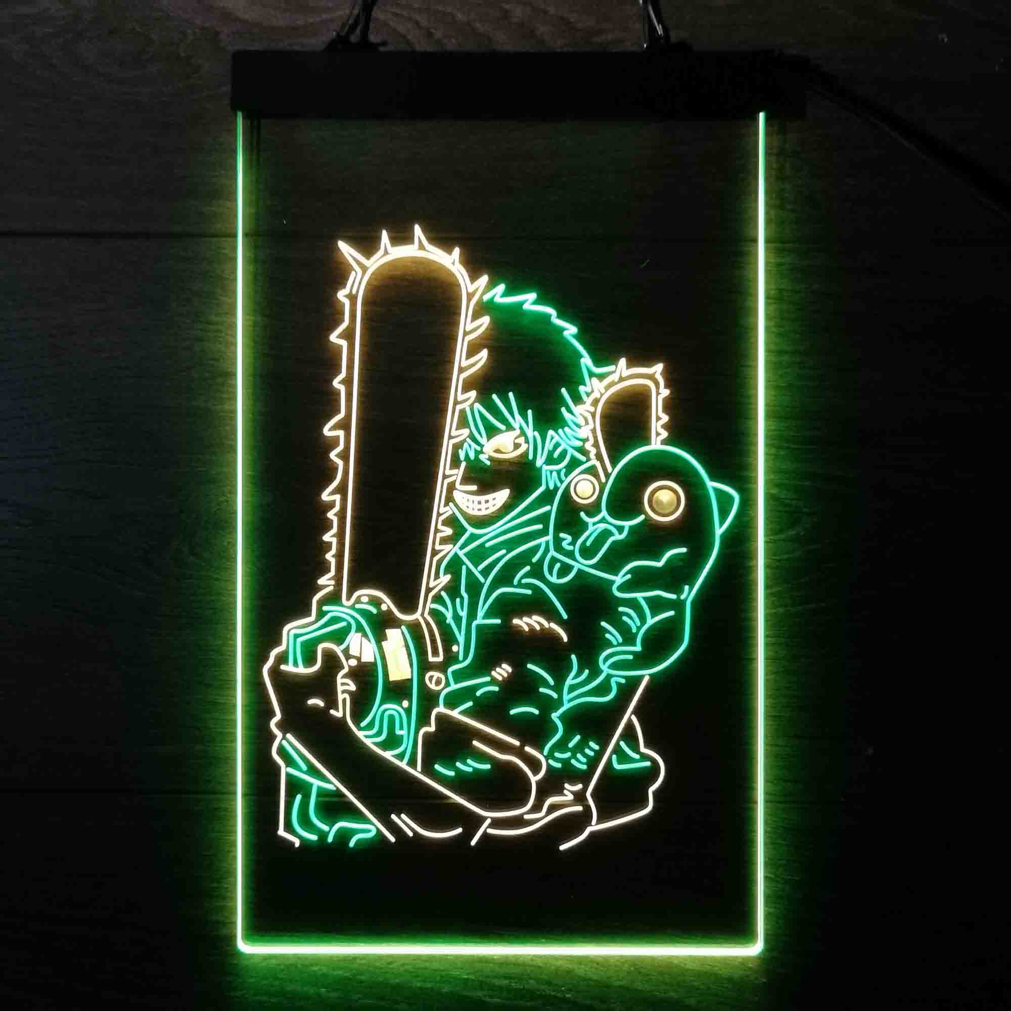 Chainsaw Man Denji and Pochita Neon LED Sign - Image 5