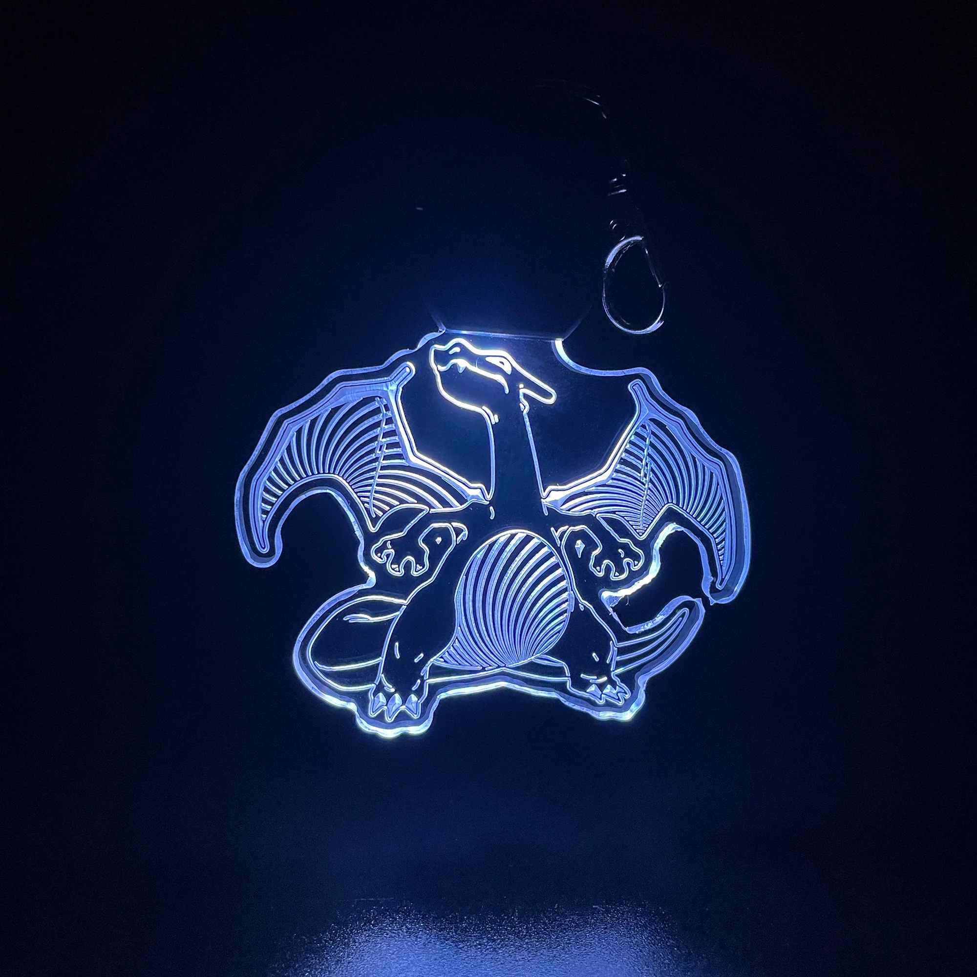 Charizard LED Light Acrylic Keychain , Christmas Tree Ornament - Image 2