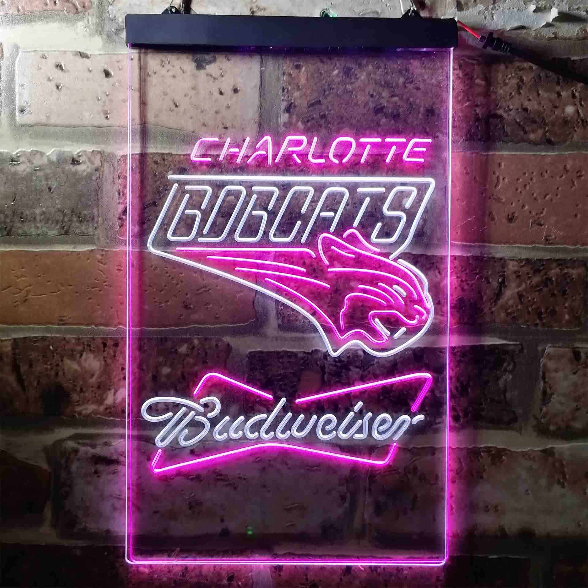 Charlotte Bobcats Budweiser Neon-Like LED Sign - Image 13