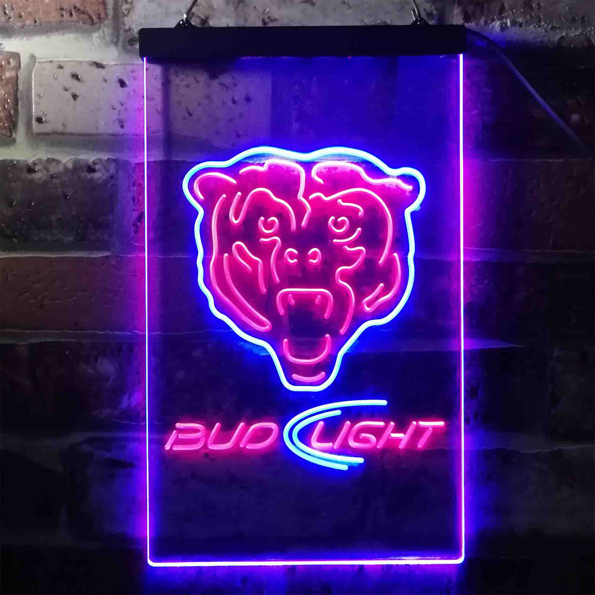 Chicago Bears Bud Light Neon-Like LED Sign - Image 11