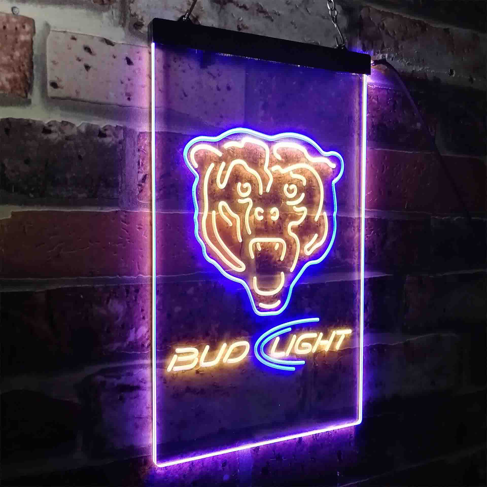 Chicago Bears Bud Light Neon-Like LED Sign - Image 25