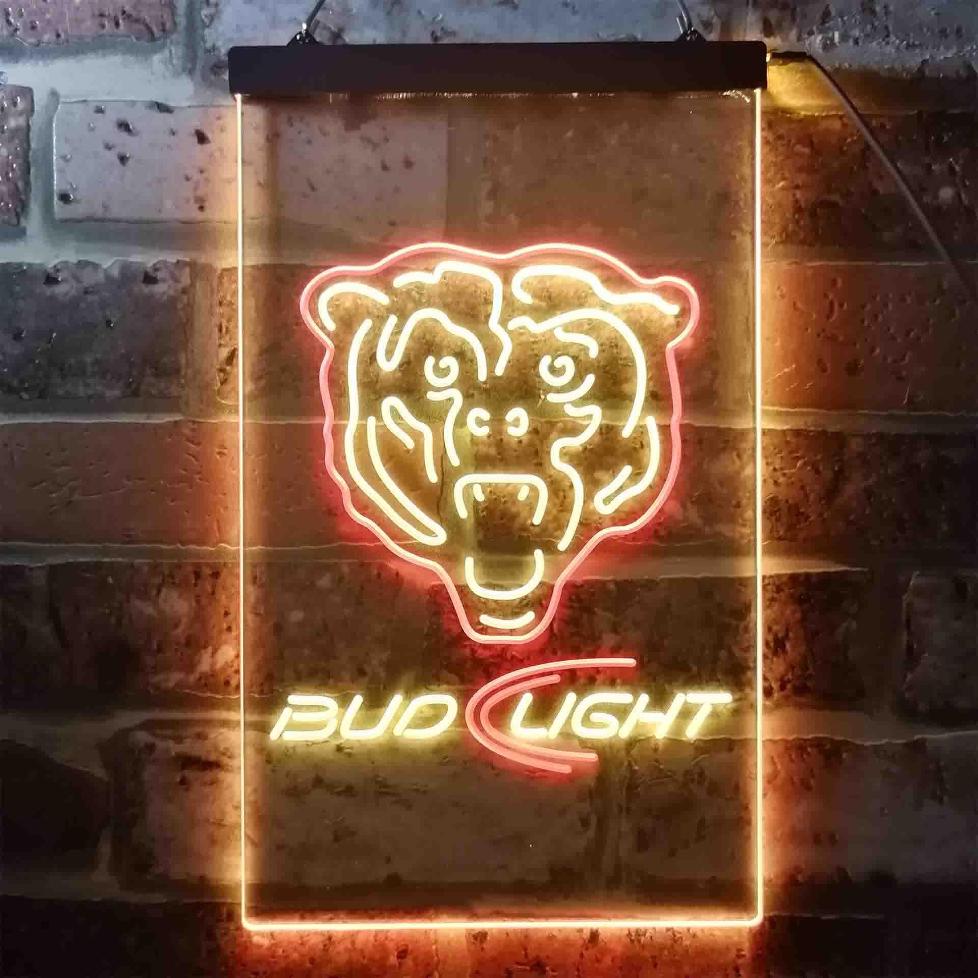 Chicago Bears Bud Light Neon-Like LED Sign - Image 7