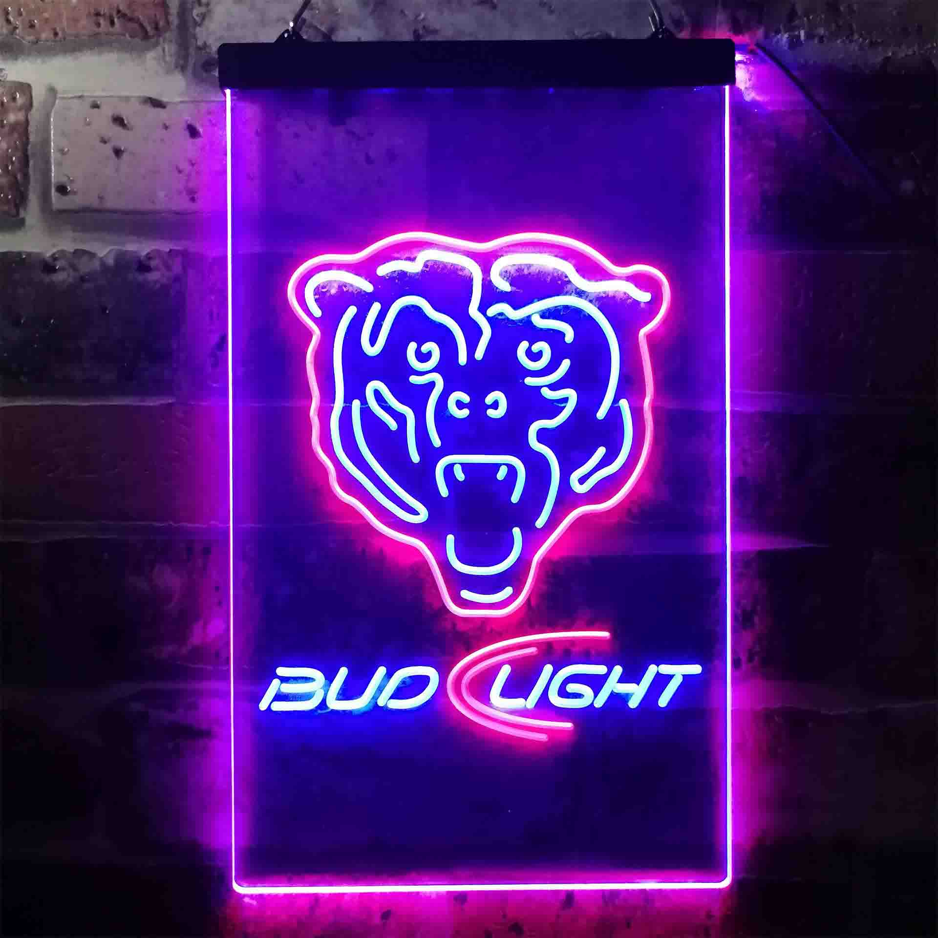 Chicago Bears Bud Light Neon-Like LED Sign - Image 9