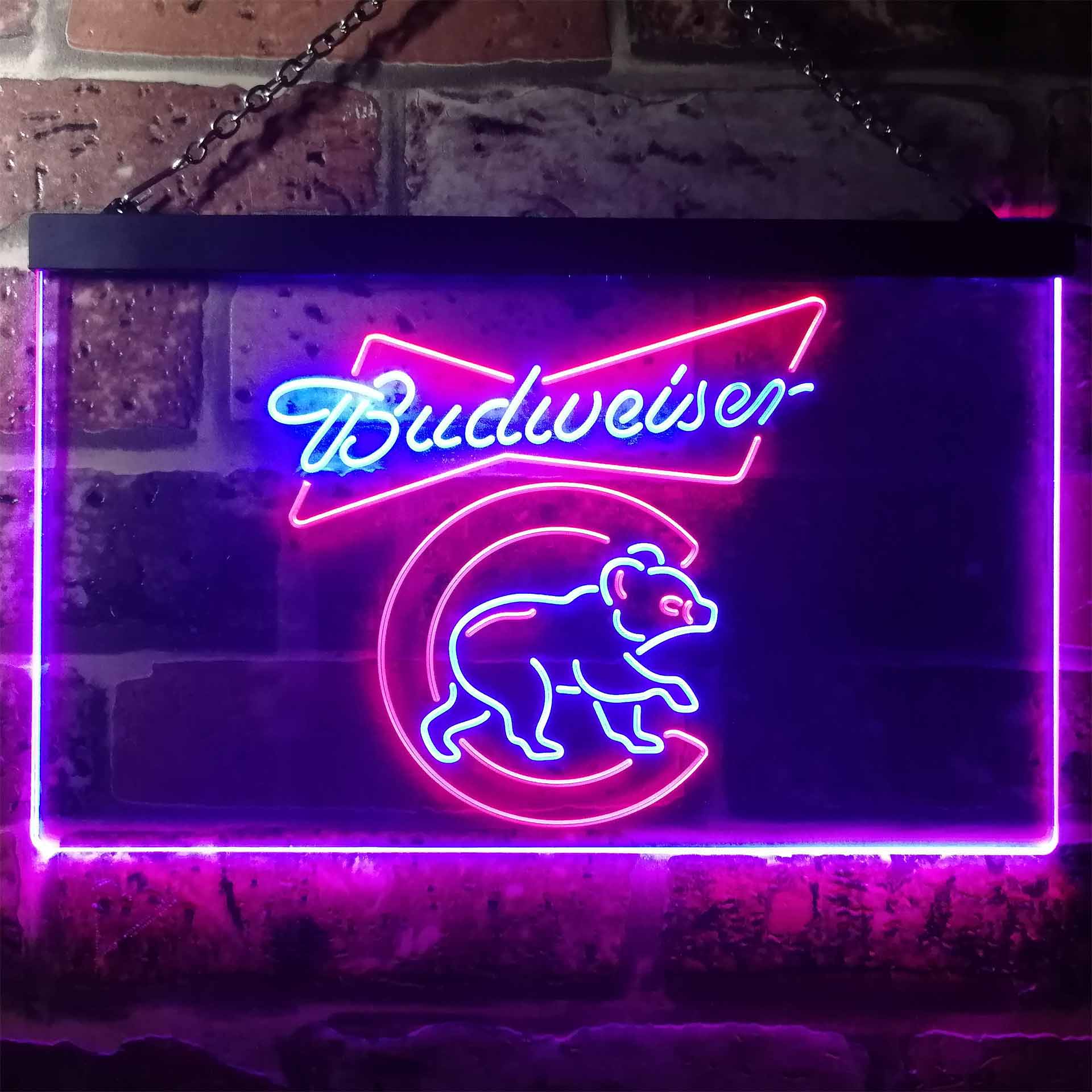 Chicago Bears Budweiser Neon-Like LED Sign - Image 11