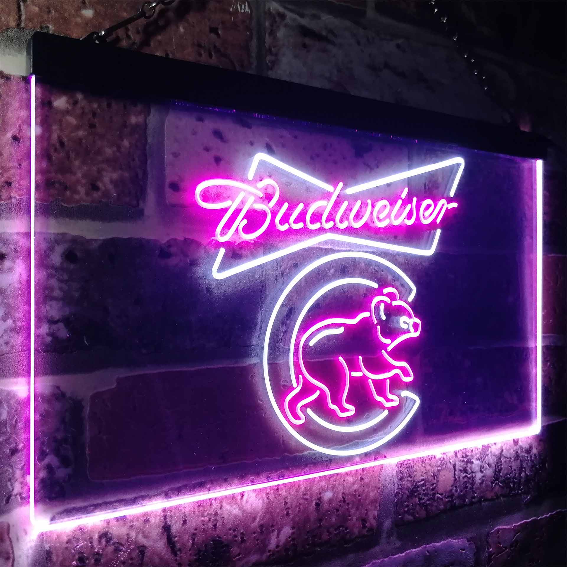 Chicago Bears Budweiser Neon-Like LED Sign - Image 16