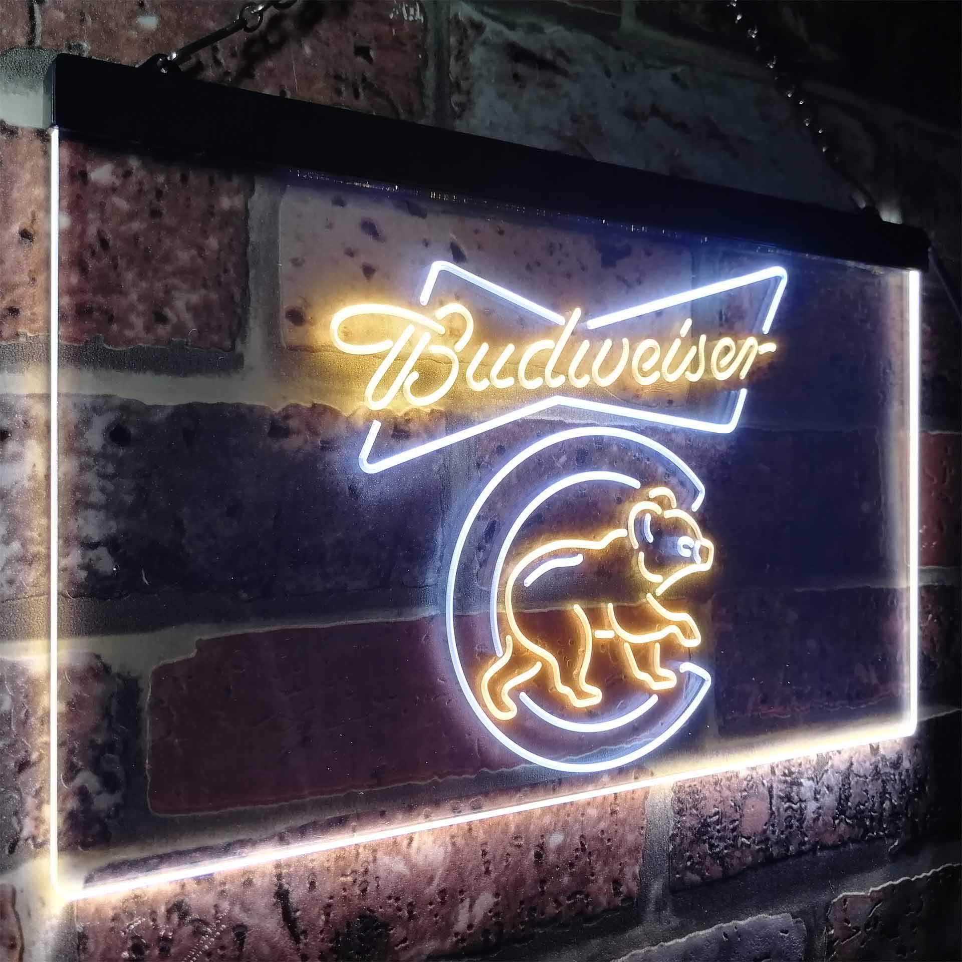 Chicago Bears Budweiser Neon-Like LED Sign - Image 17