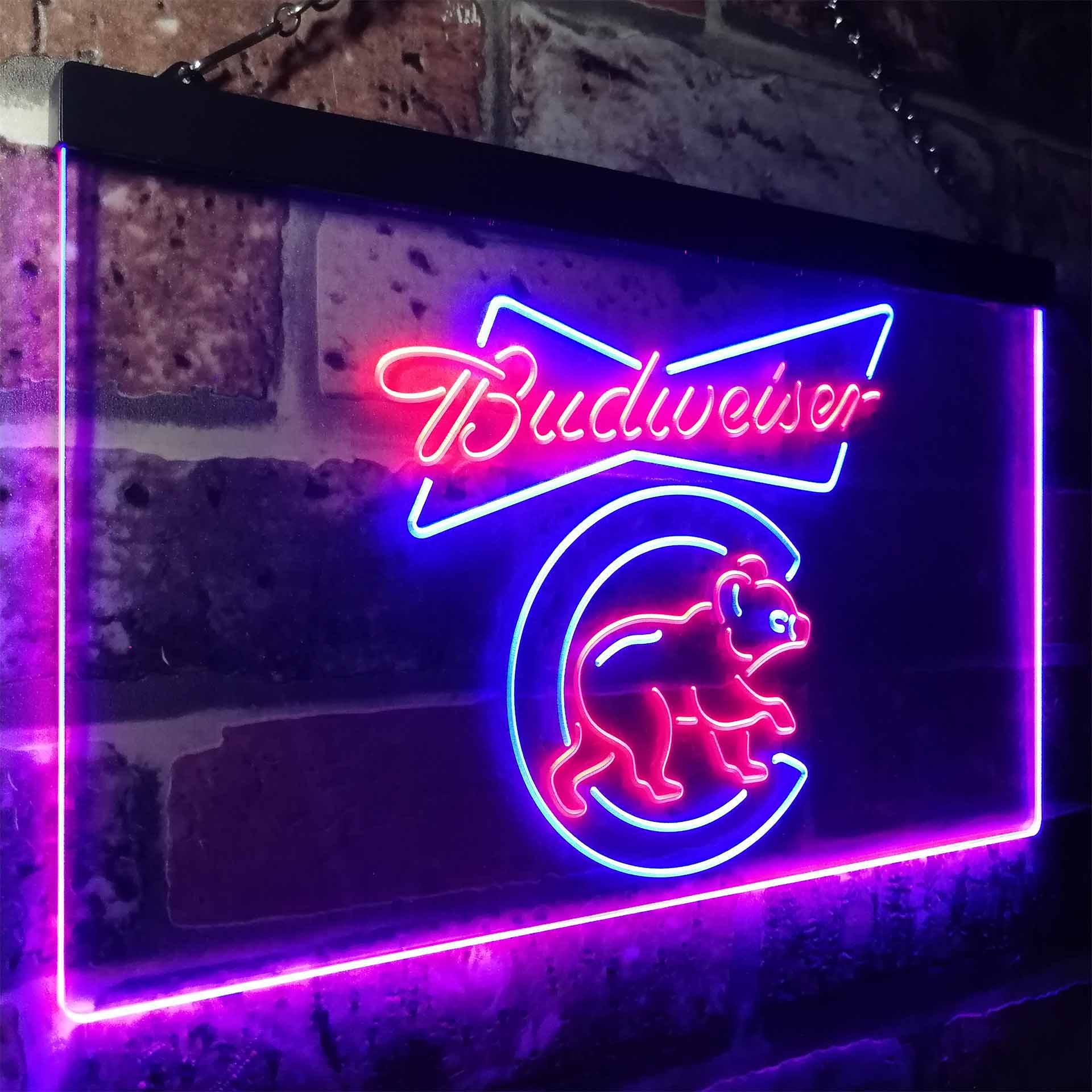 Chicago Bears Budweiser Neon-Like LED Sign - Image 18