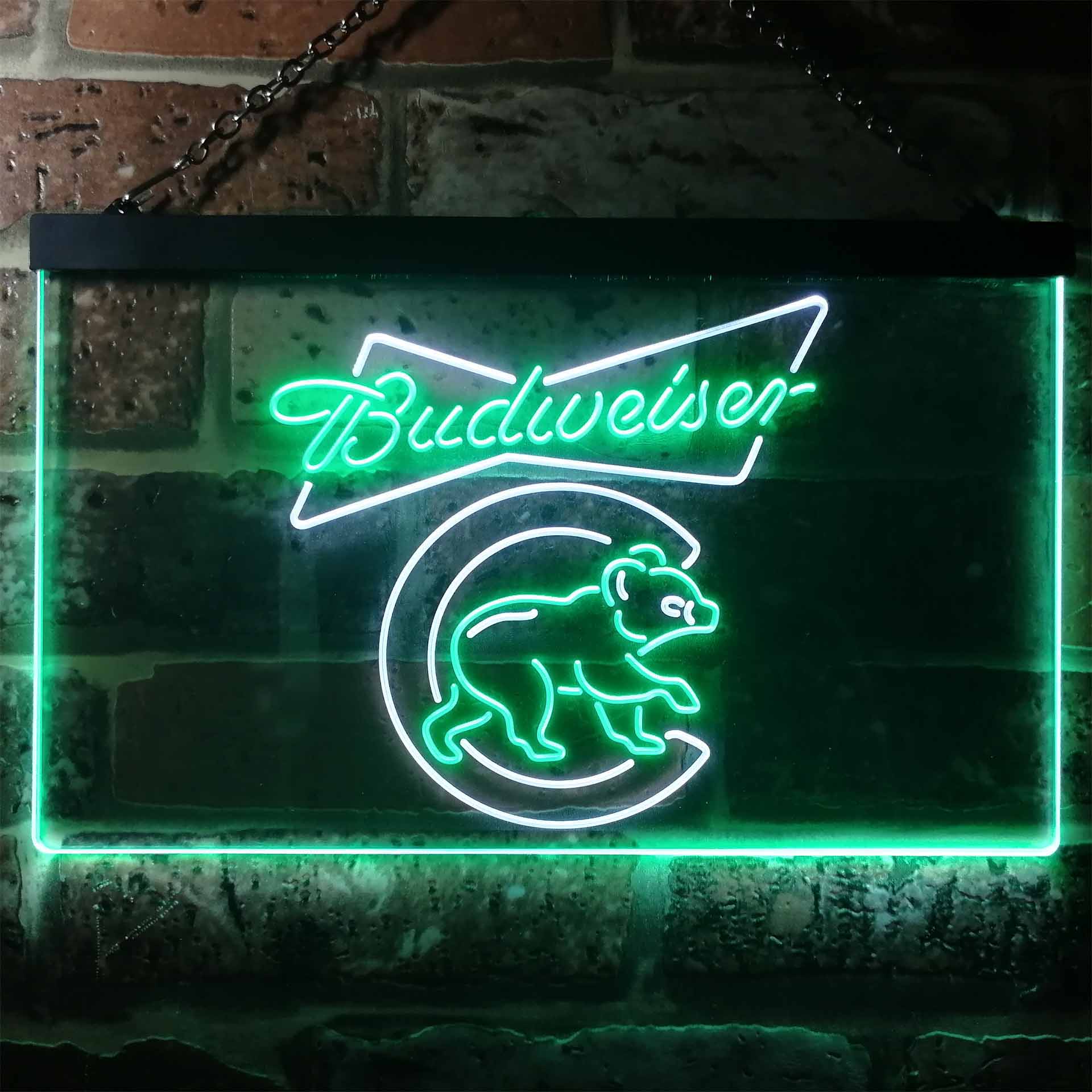 Chicago Bears Budweiser Neon-Like LED Sign - Image 2