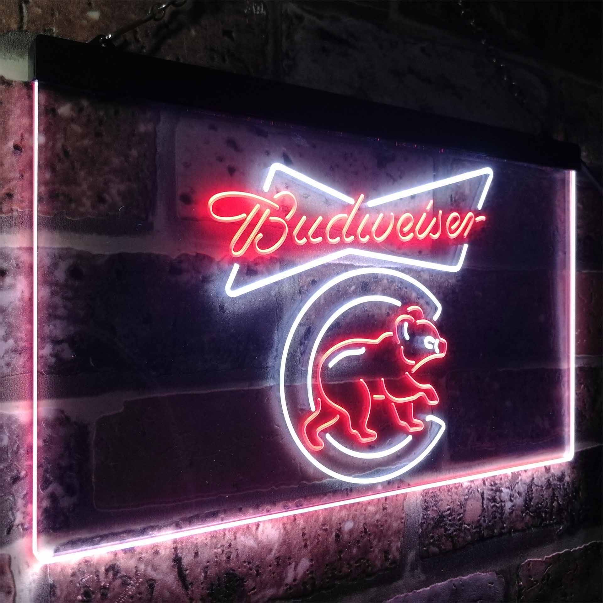Chicago Bears Budweiser Neon-Like LED Sign - Image 20