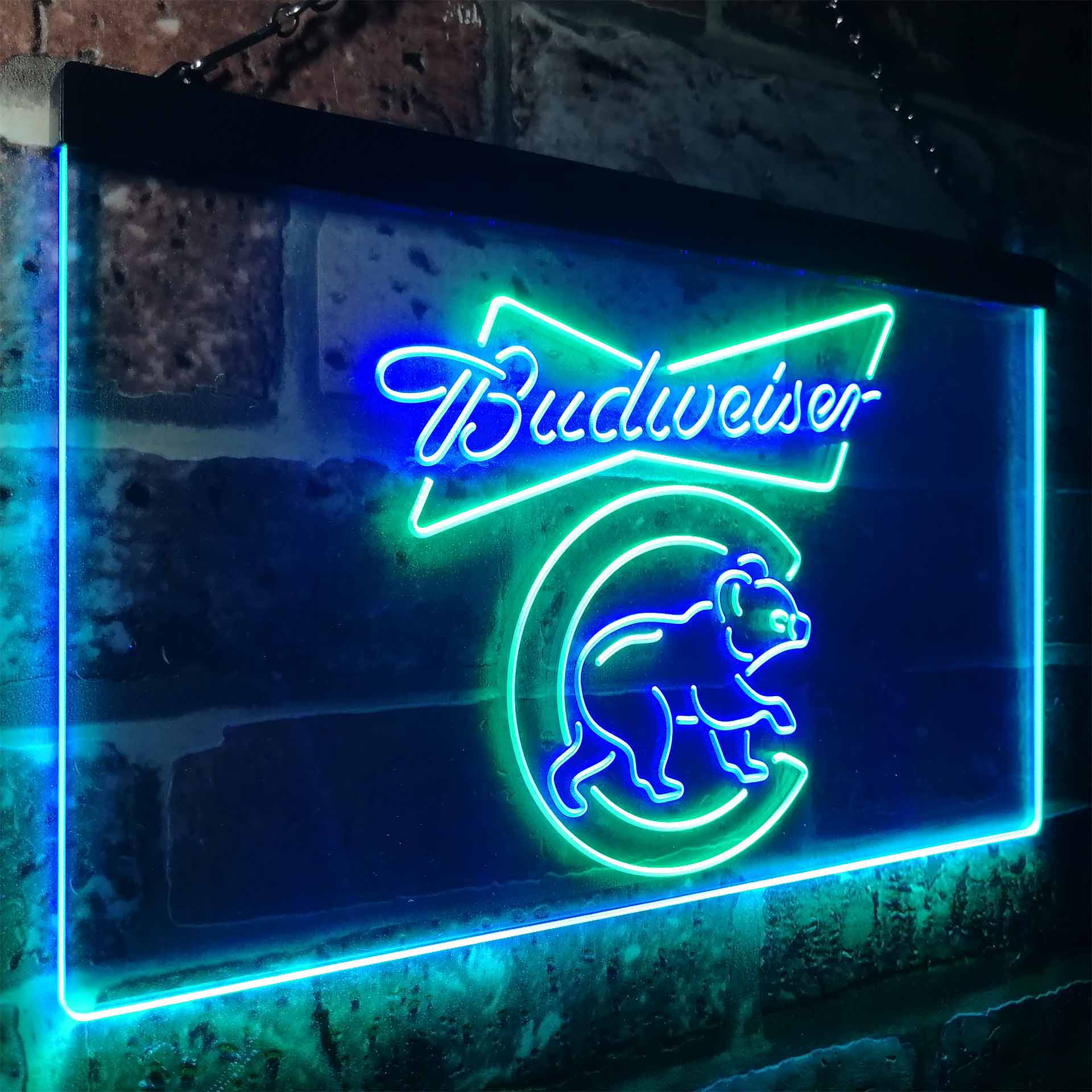 Chicago Bears Budweiser Neon-Like LED Sign - Image 23