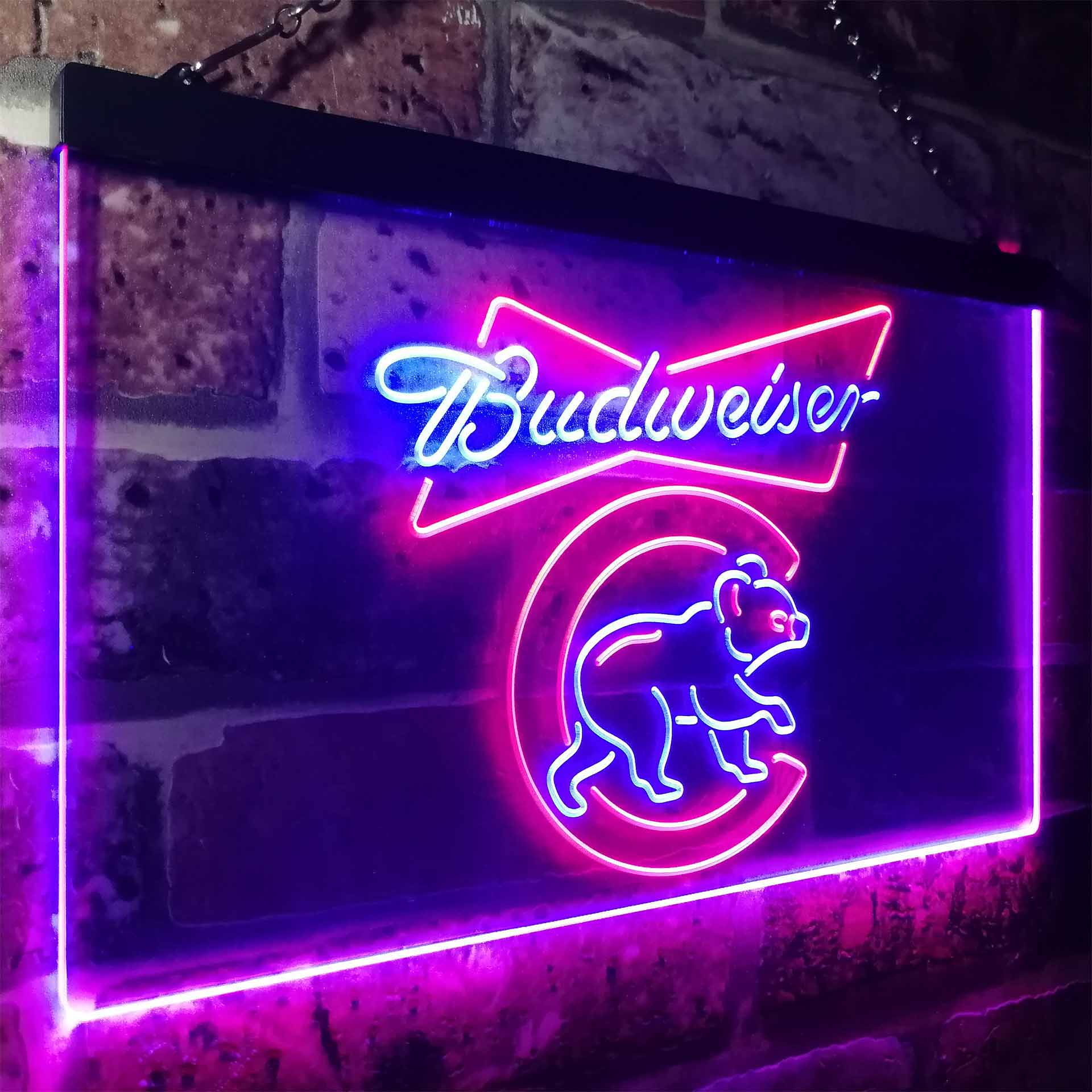 Chicago Bears Budweiser Neon-Like LED Sign - Image 24