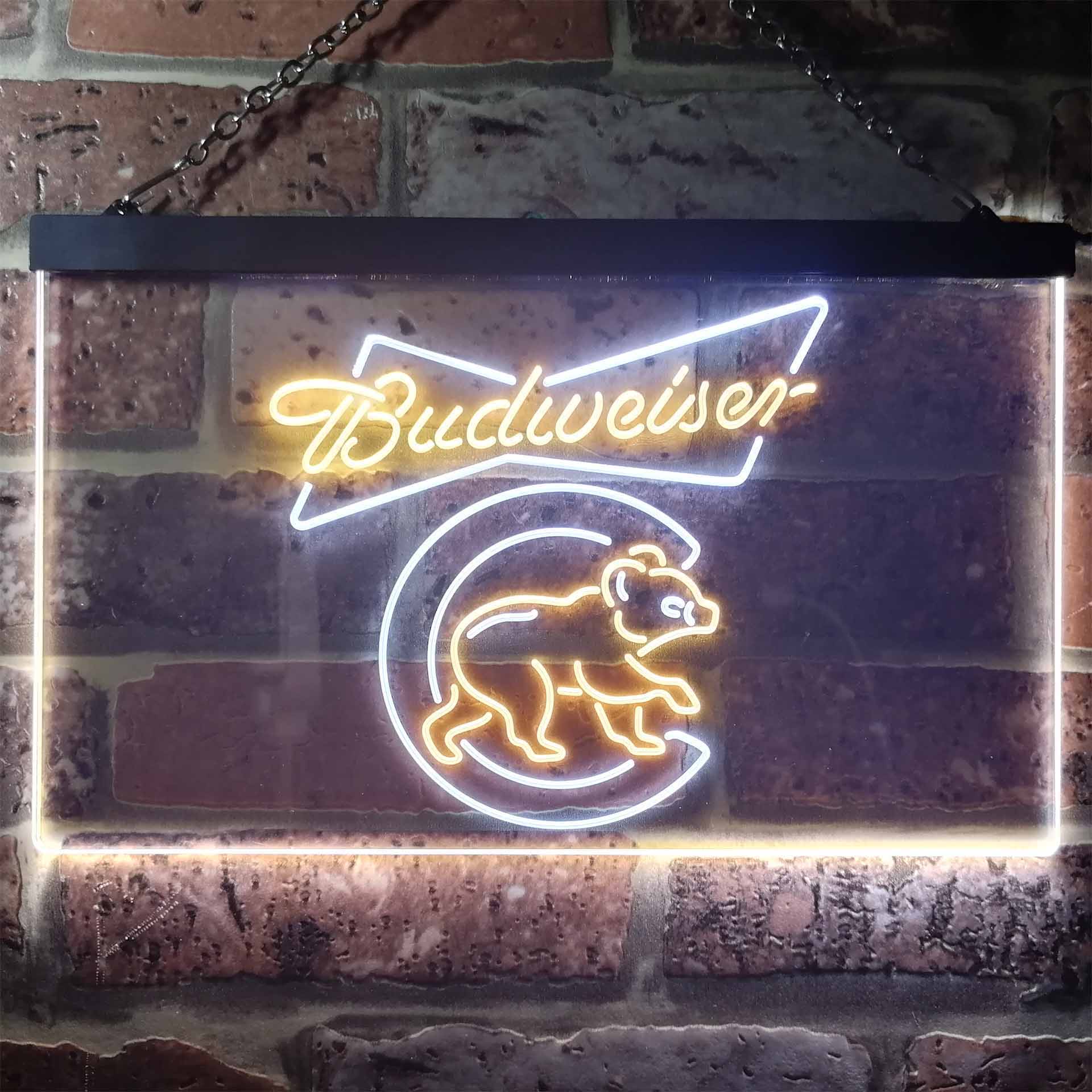 Chicago Bears Budweiser Neon-Like LED Sign - Image 4