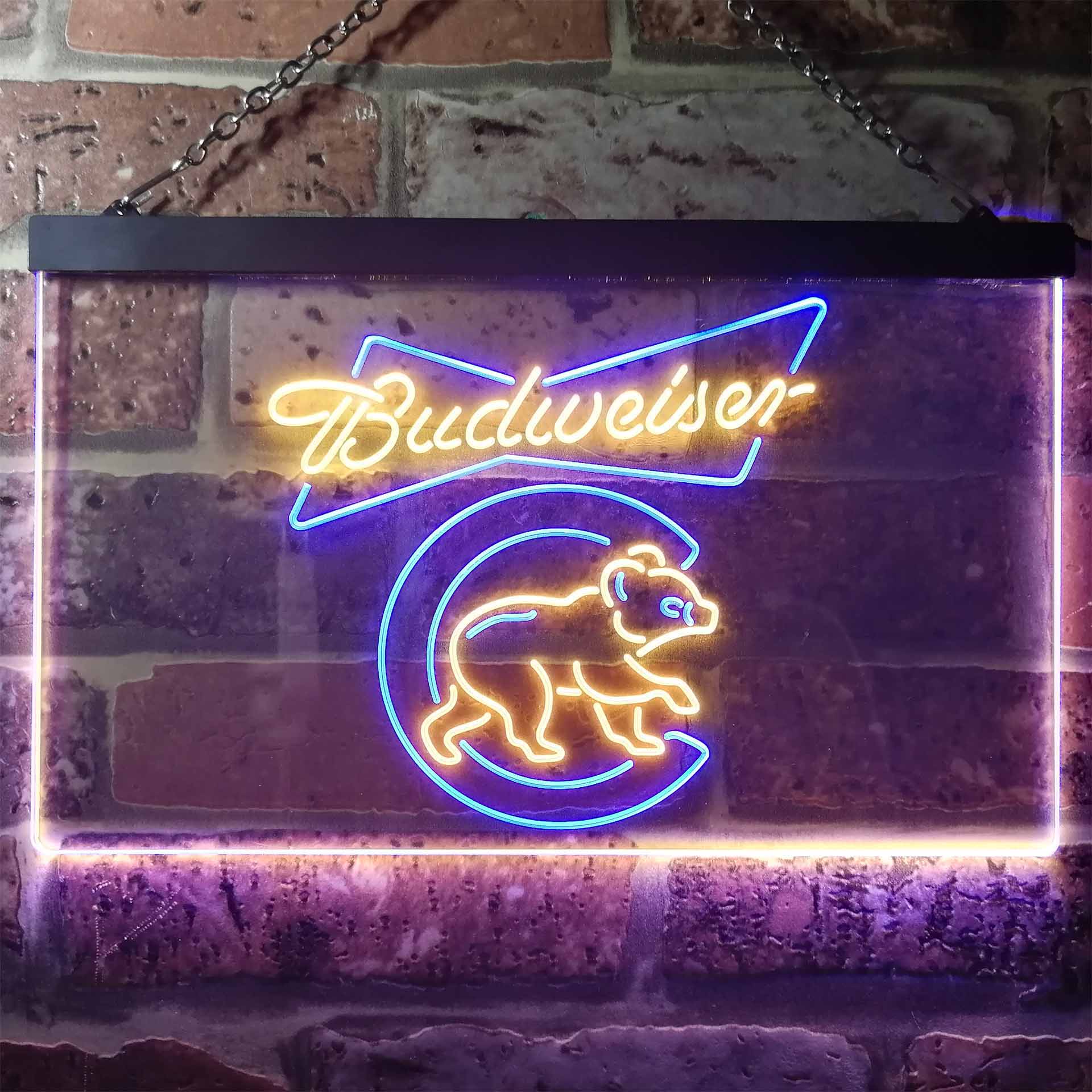 Chicago Bears Budweiser Neon-Like LED Sign - Image 6