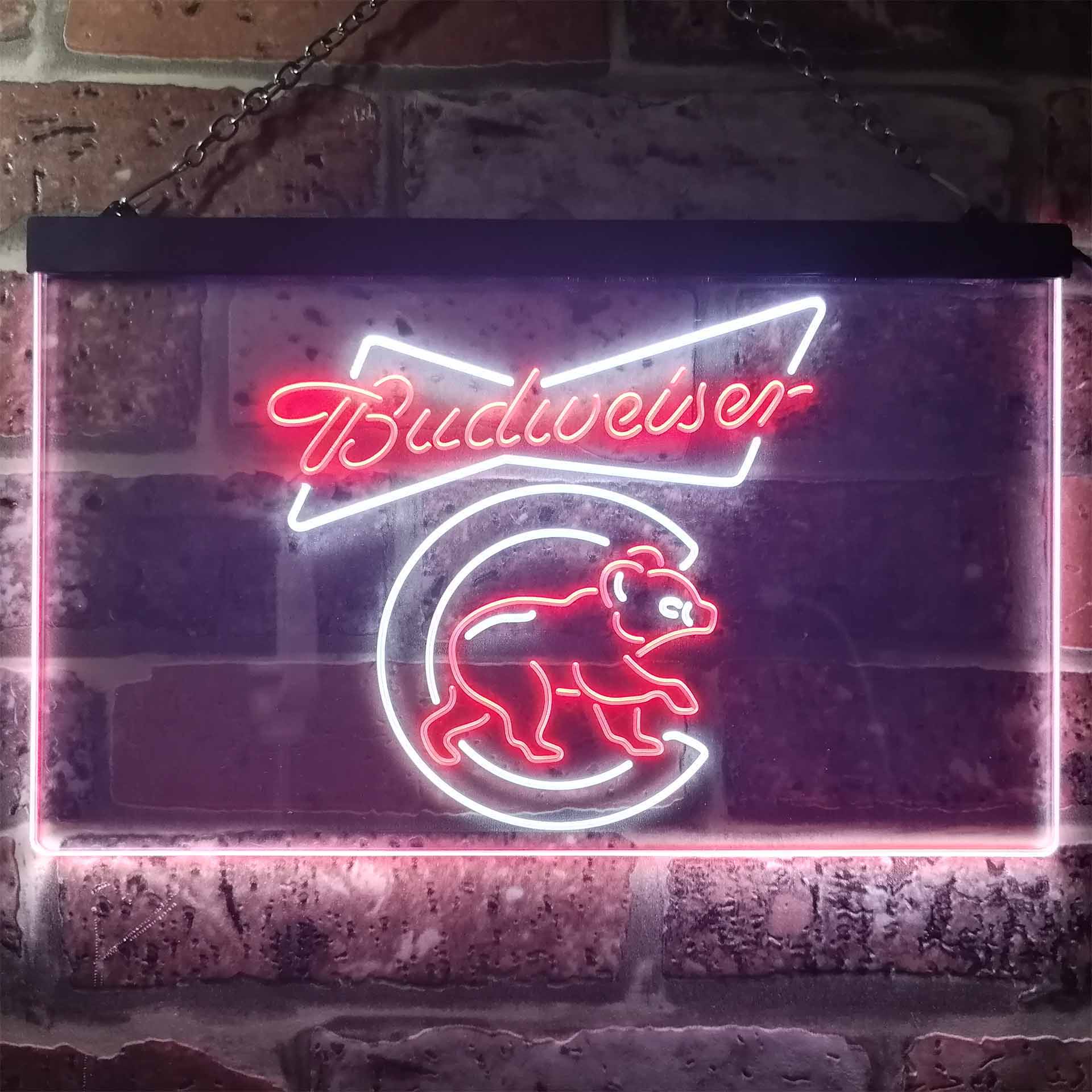Chicago Bears Budweiser Neon-Like LED Sign - Image 7