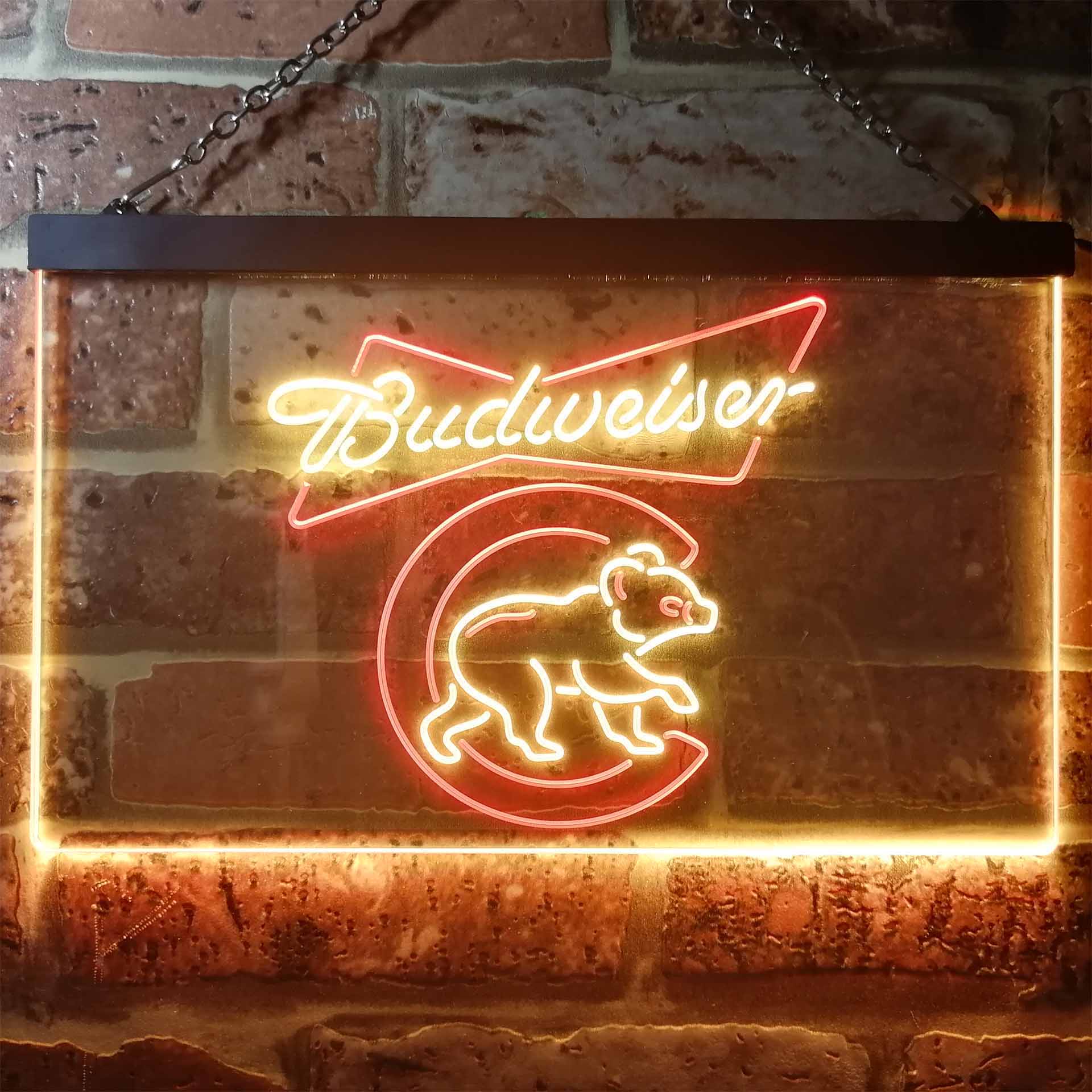 Chicago Bears Budweiser Neon-Like LED Sign - Image 8