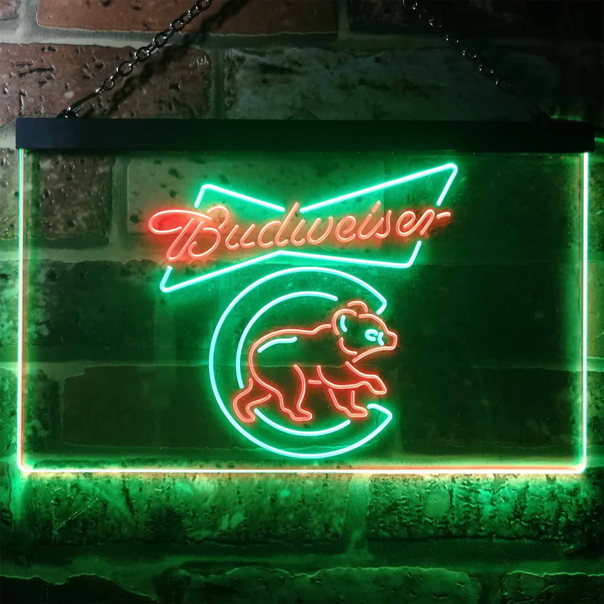 Chicago Bears Budweiser Neon-Like LED Sign - Image 9