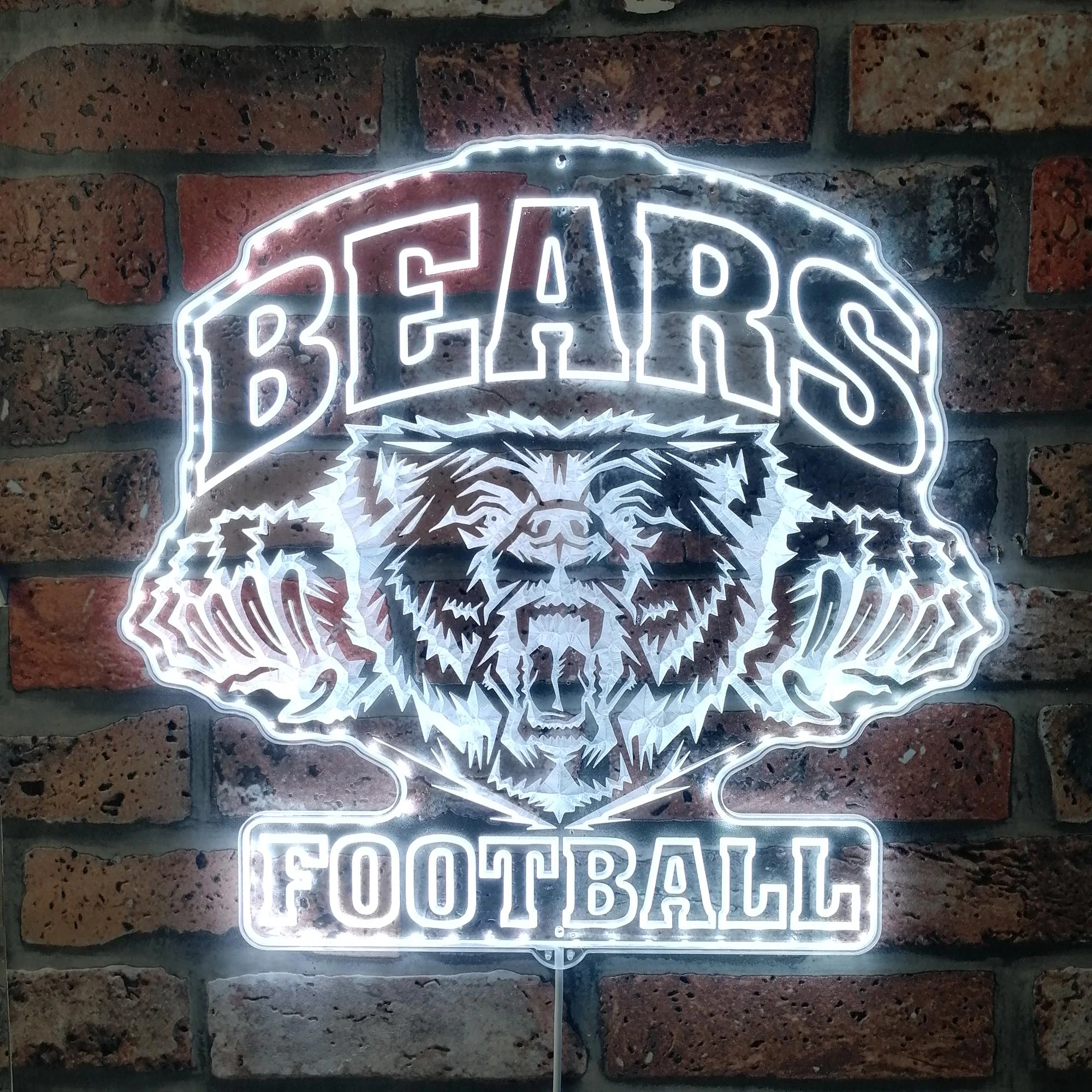 Chicago Bears Neon LED Sign with Dynamic RGB Colors - Image 5