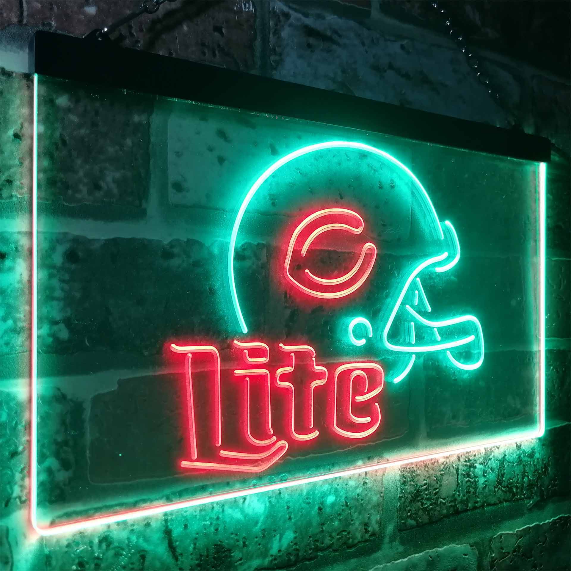 Chicago Bears Helmet Neon-Like LED Sign - Image 17