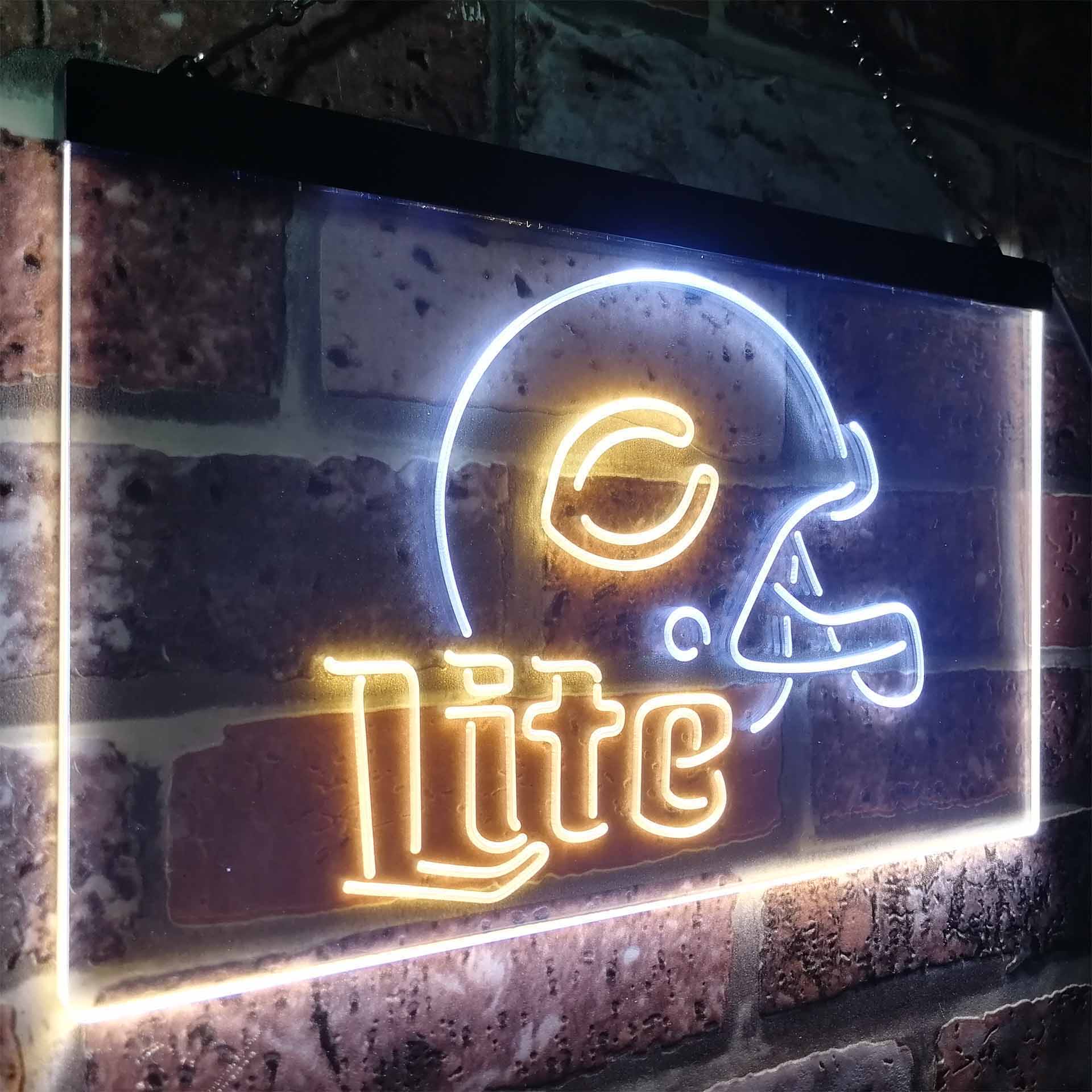 Chicago Bears Helmet Neon-Like LED Sign - Image 25