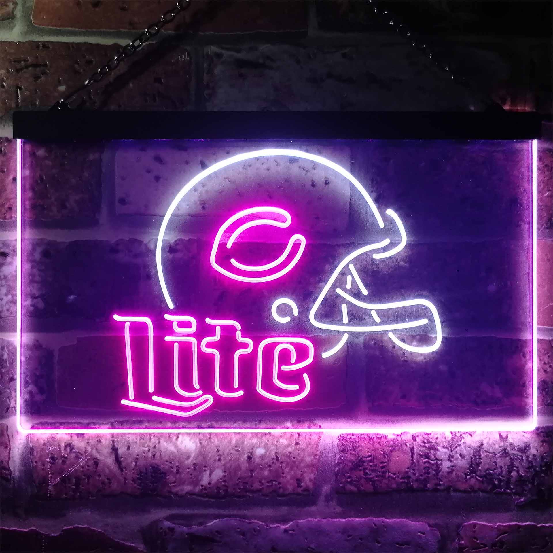 Chicago Bears Helmet Neon-Like LED Sign - Image 3