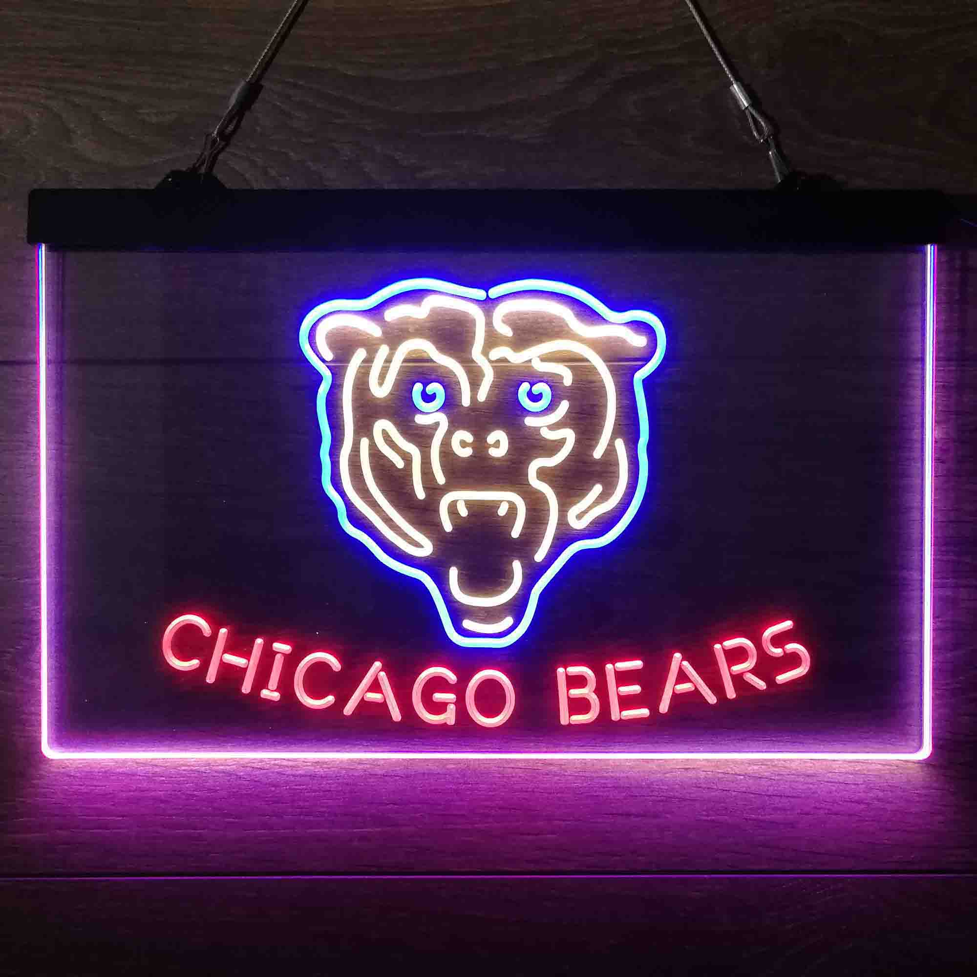 Chicago Bears Neon 3-Color LED Sign - Image 10