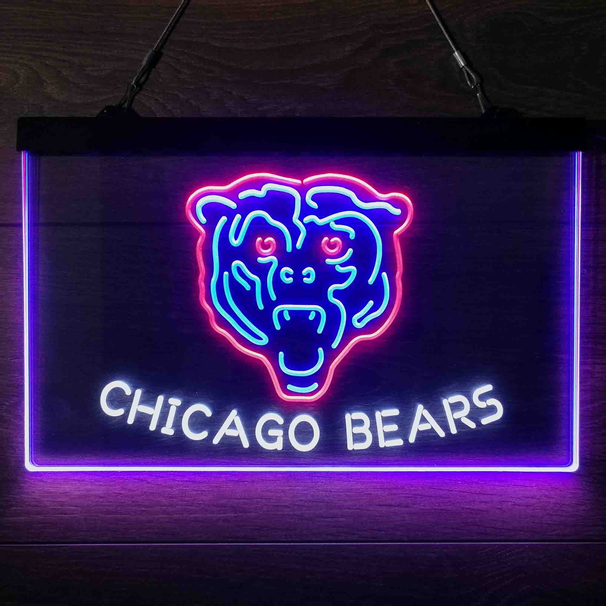 Chicago Bears Neon 3-Color LED Sign - Image 13