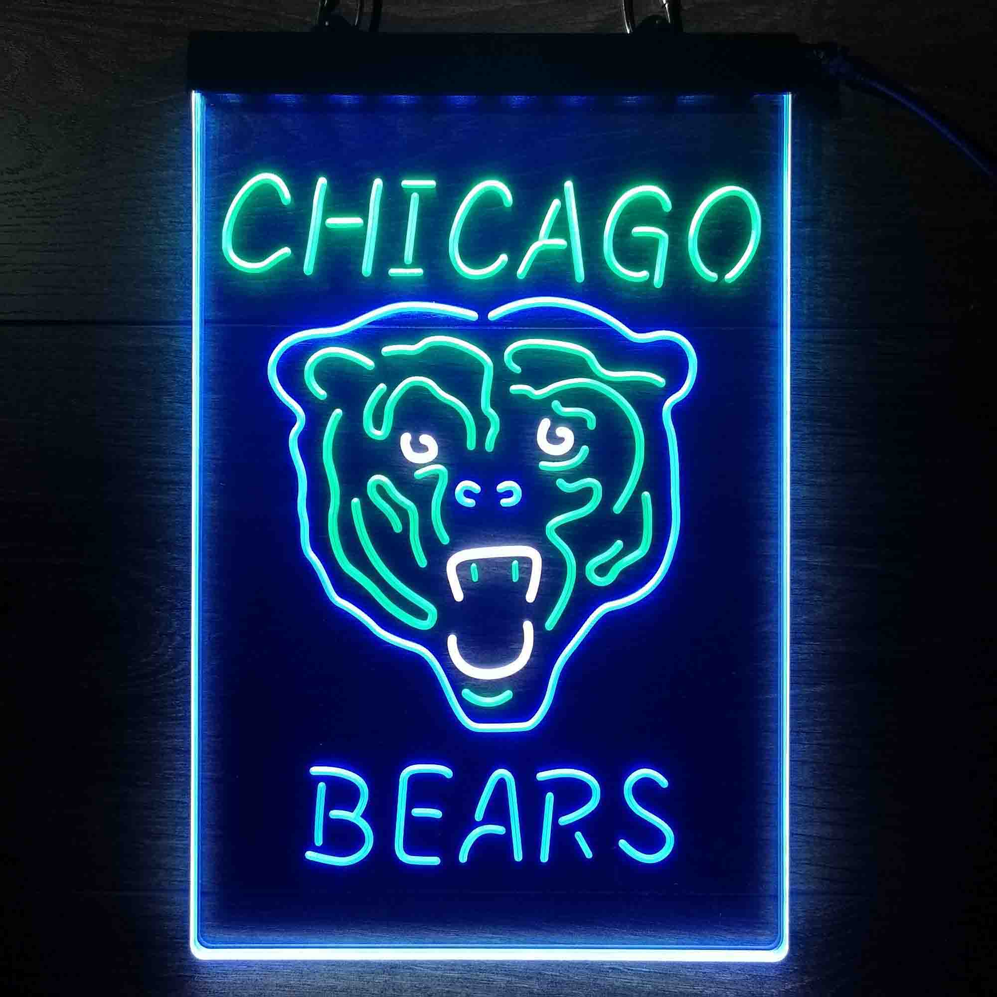 Chicago Bears Neon LED Sign 3 Colors - Image 3